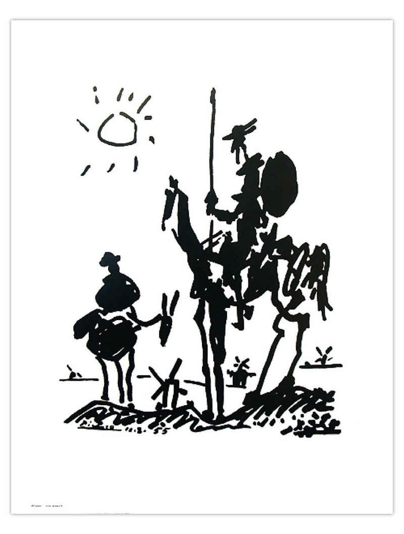 Close Up Kunstdruck Pablo Picasso Don Quixote Kunstdruck 40 x 50 cm