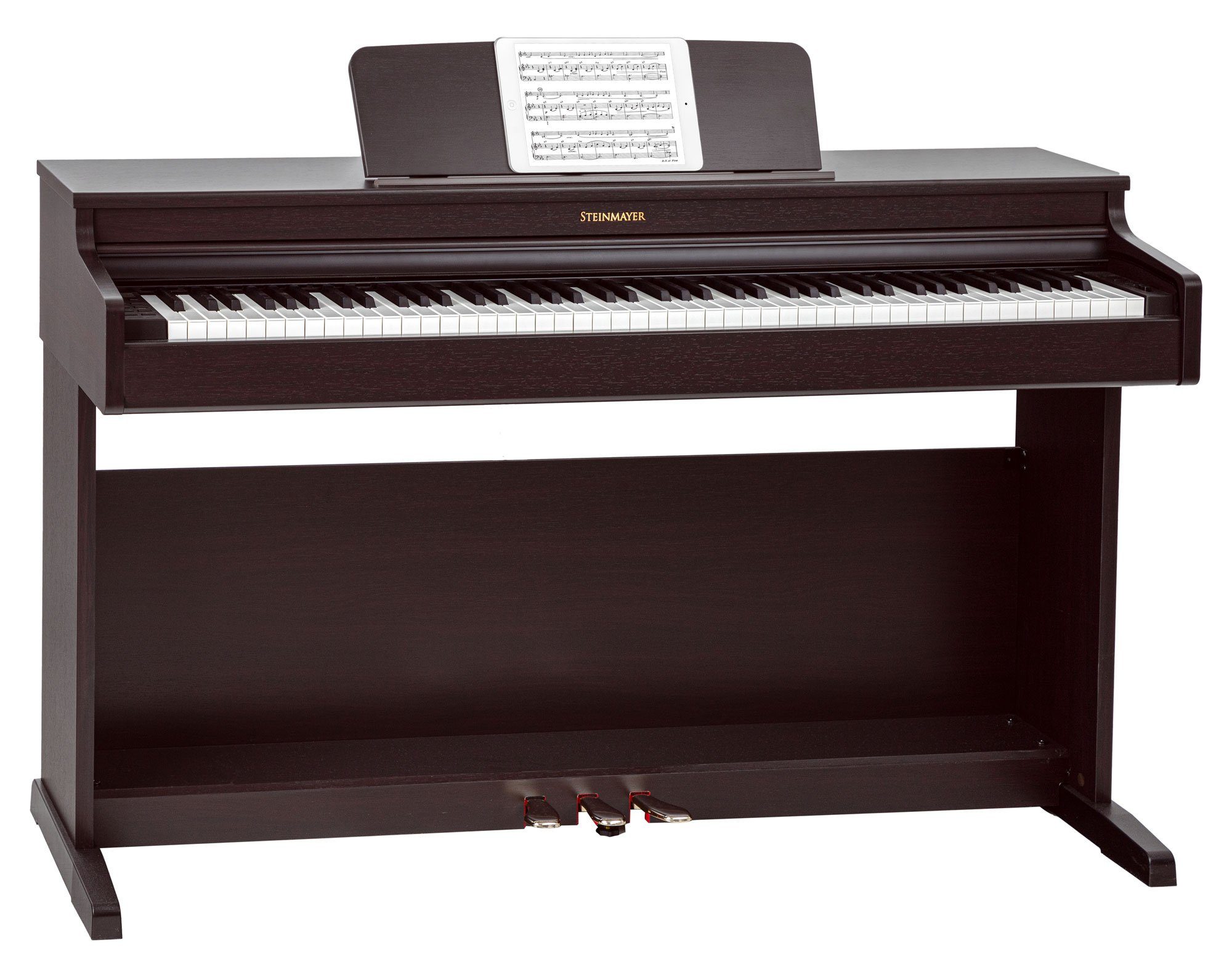 Steinmayer Digitalpiano DP-321 E-Piano Set - 88 Tasten mit Hammergewichtung und Ebony Feel (Spar-Set, inkl. Klavierbank, Kopfhörer & Schule), Polyphonie: 256, Bluetooth: Audio, MIDI, Record