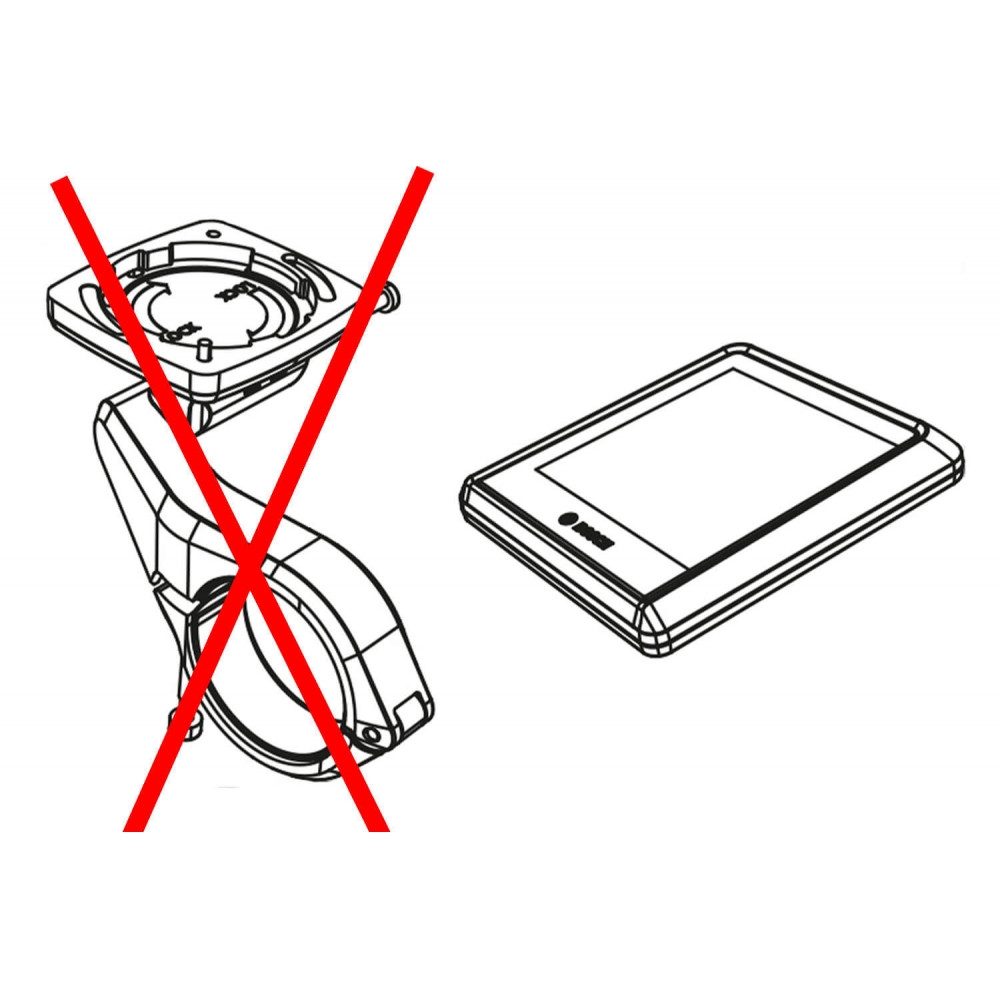 BOSCH Fahrradcomputer Display Intuvia 100 BHU3200 E-Bike Display Schwarz