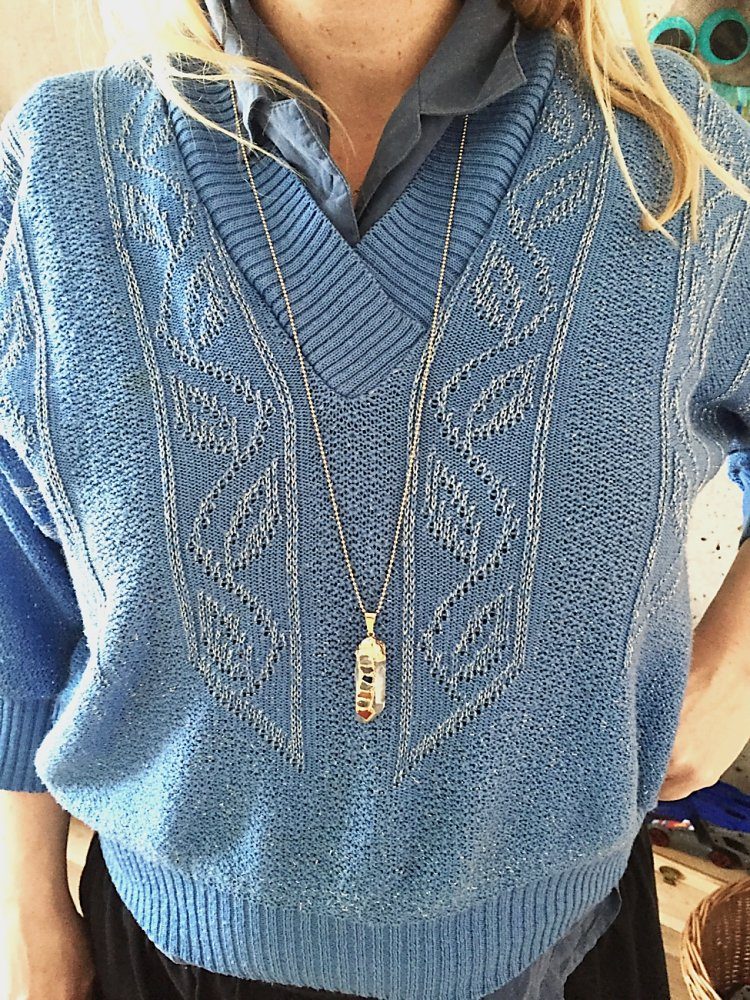 Crystal and Sage Jewelry Kette mit Anhänger Chakra Bergkristall Halskette, günstig online kaufen