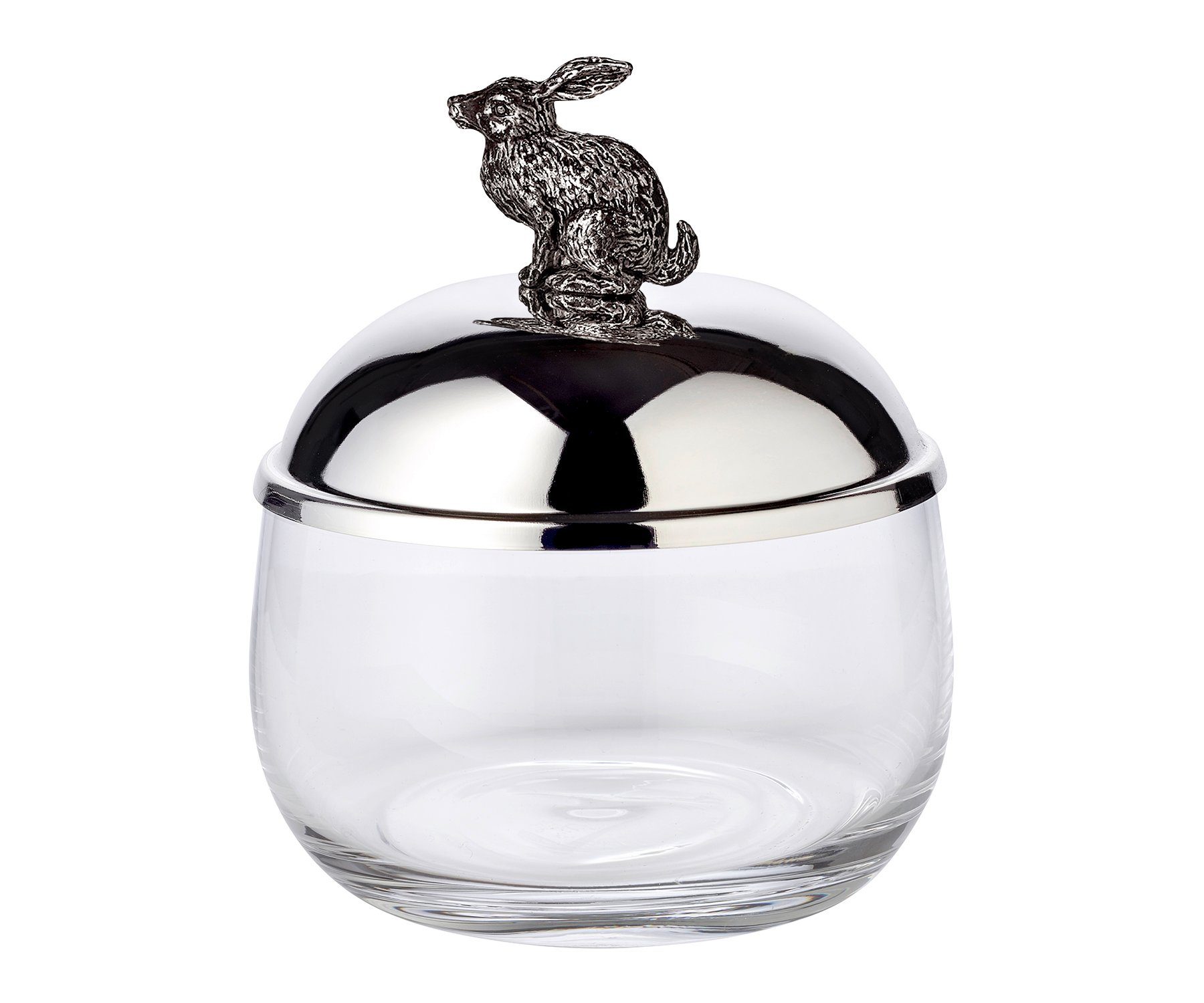 EDZARD Vorratsglas »Hase«, Glas, Stahl, Bonboniere mit HasenDesign