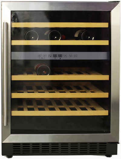 Hanseatic Weinkühlschrank HWC46GCIA, für 46 Standardflaschen á 0,75l,mit 5 Flaschenborden
