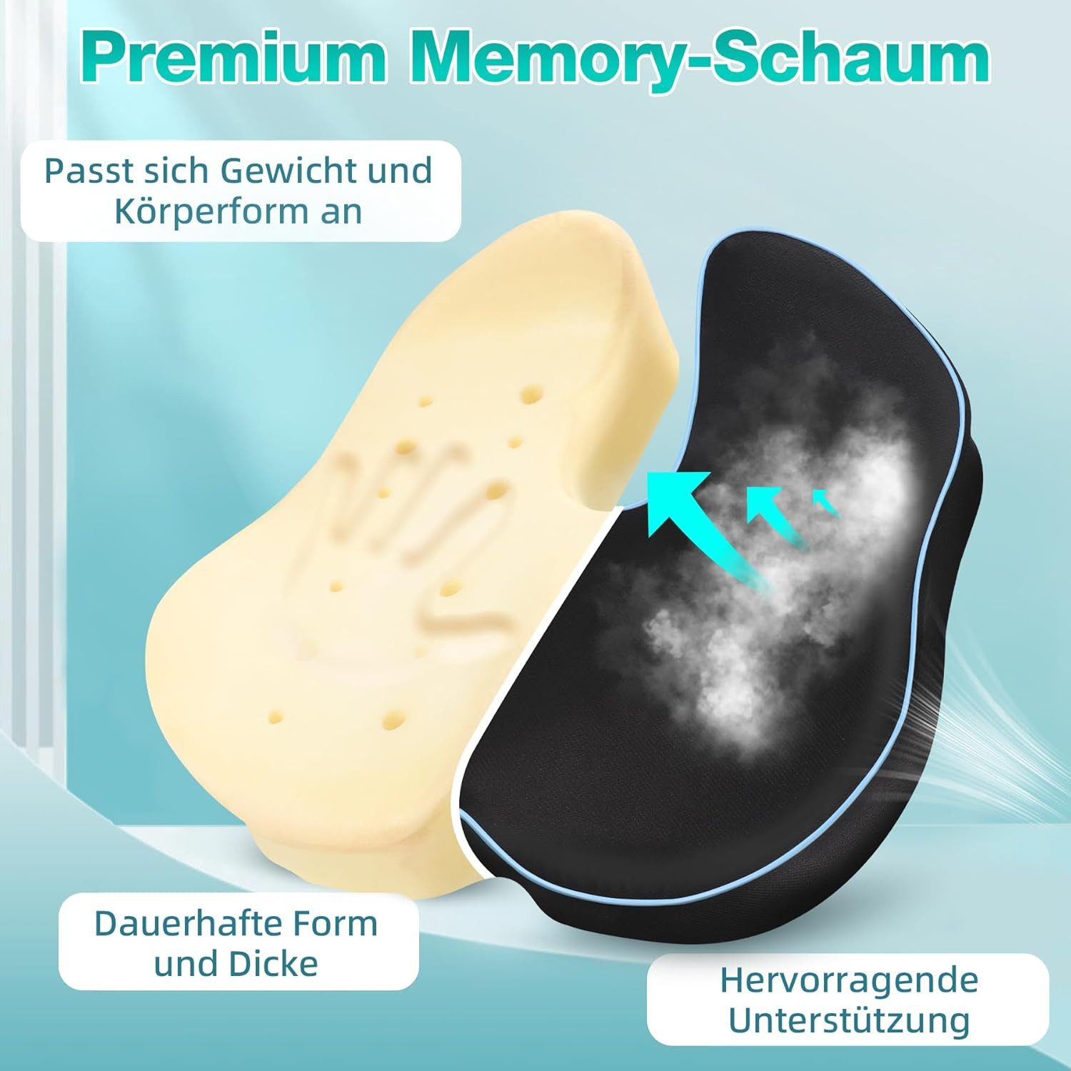 POPOLIC Sitzkissen Ergonomisches Sitzkissen für Bürostuhl & Autositz, Sitzk günstig online kaufen