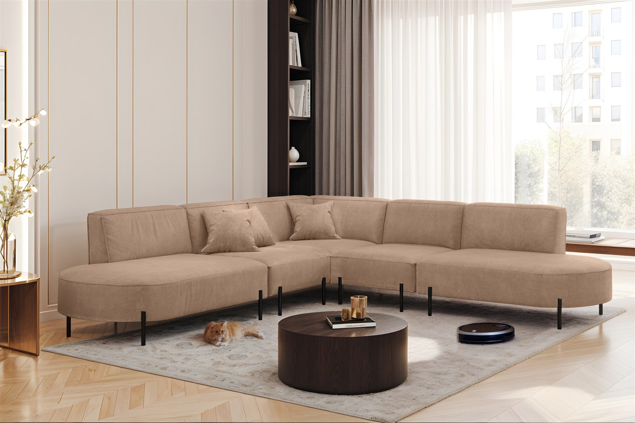 Fun Möbel Ecksofa Sofa VALENCIA Seite günstig online kaufen