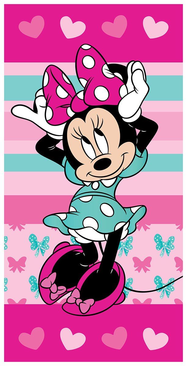 Jerry Fabrics Strandtücher Minnie Mouse, Frottee (1-St)