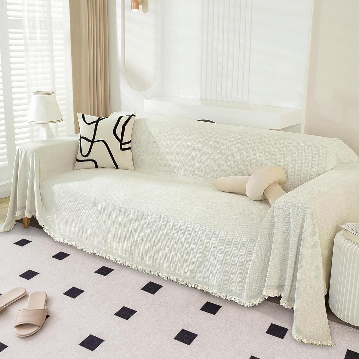 RWEUOQ Sofaschoner Chenille-Sofa-Abdeckung, Multifunktions-Schutzhülle, 180 günstig online kaufen