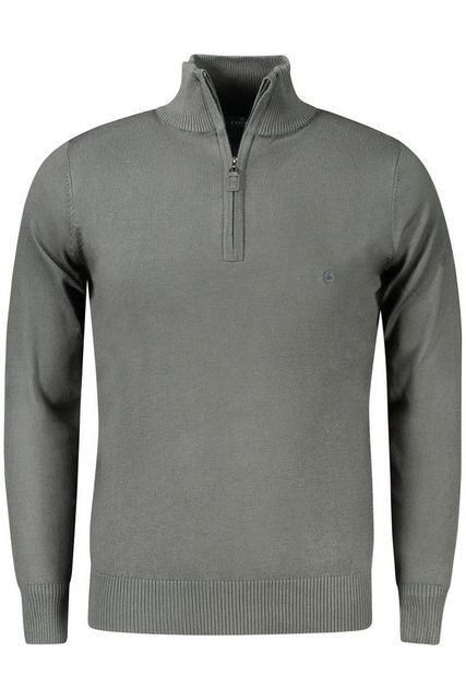 Coveri Moving Strickpullover Grüner Herrenpullover mit Reißverschluss und S günstig online kaufen