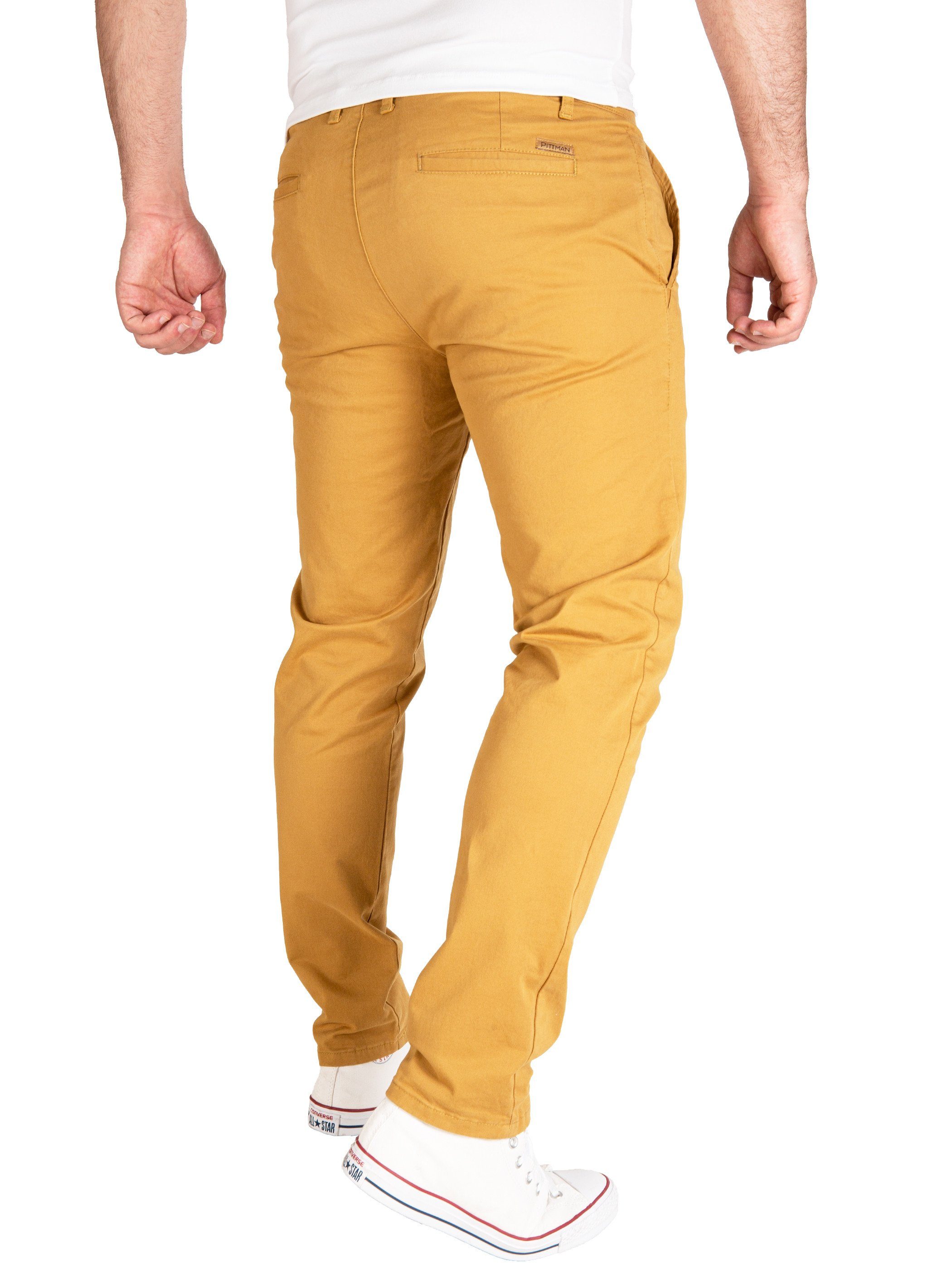 Pittman Chinohose Derrick moderne Baumwolll Chino Jeans mit Reißverschluss günstig online kaufen