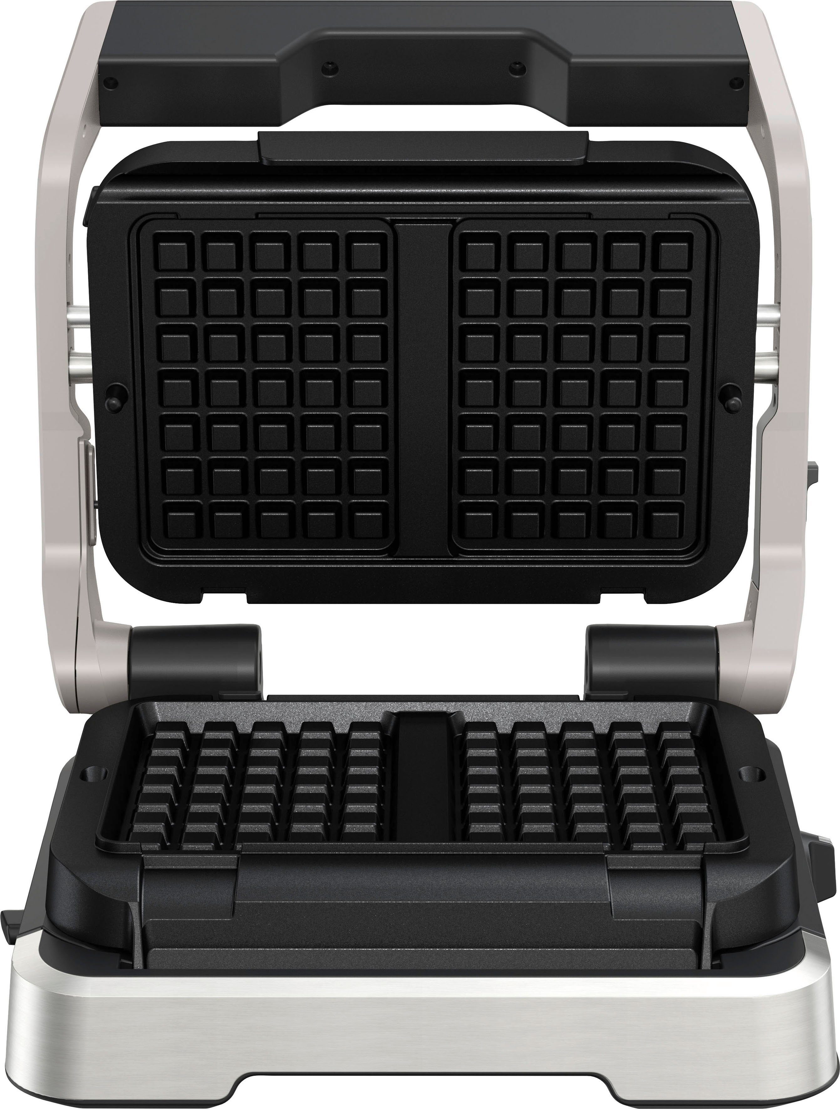 Tefal Waffelplatten XA7308 OptiGrill, Aluminium, (2-St), für 4in1 und 2in1 Modelle, Zubereitung von Belgischen Waffeln