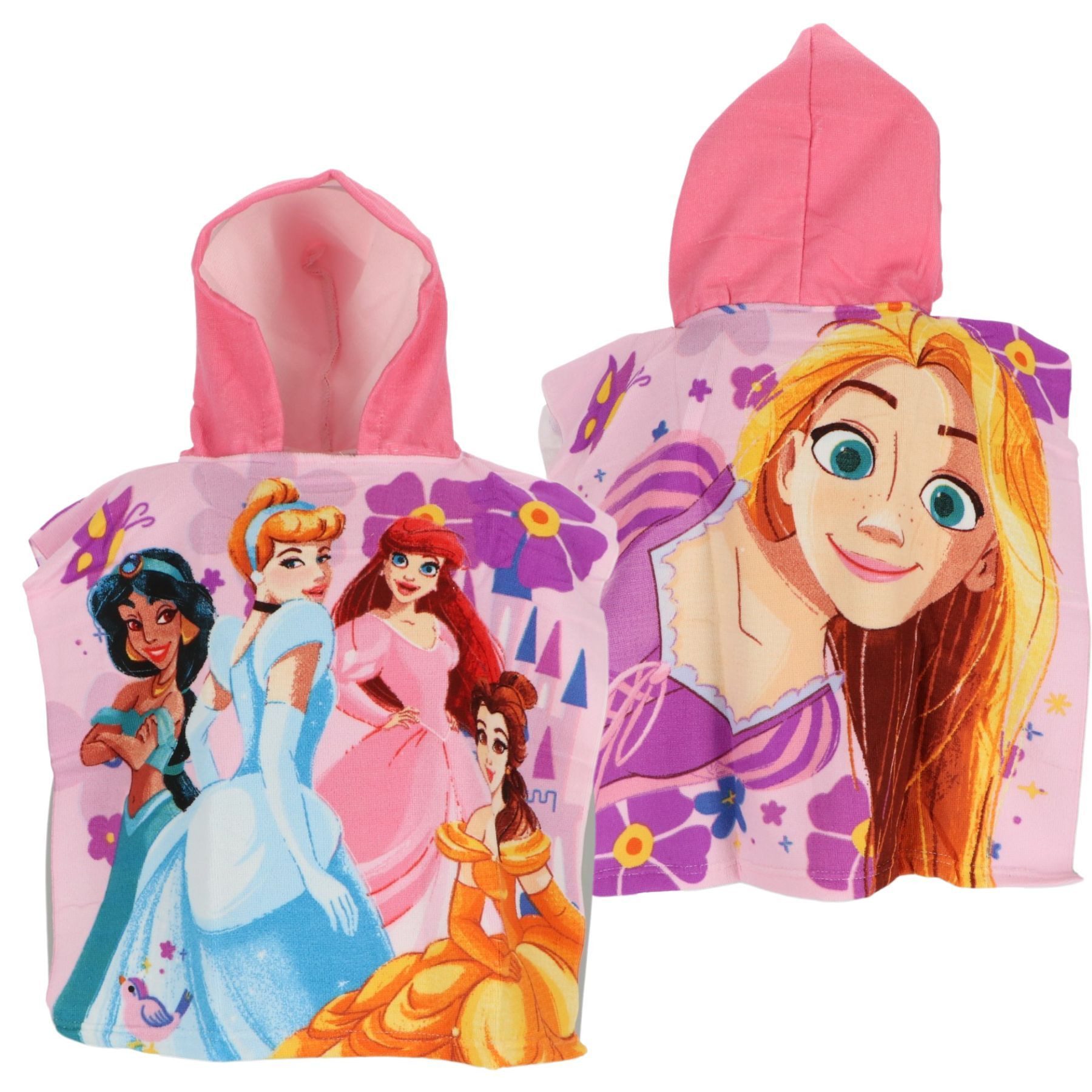 Disney Poncho Mikrofaser Poncho für Kinder – Schnelltrocknend und bequem, 100x55 cm