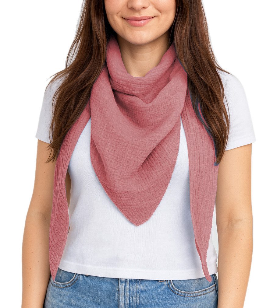 dy_mode Dreieckstuch Damen Halstuch Dreieckstuch Musselin Dreiecksschal Sch günstig online kaufen