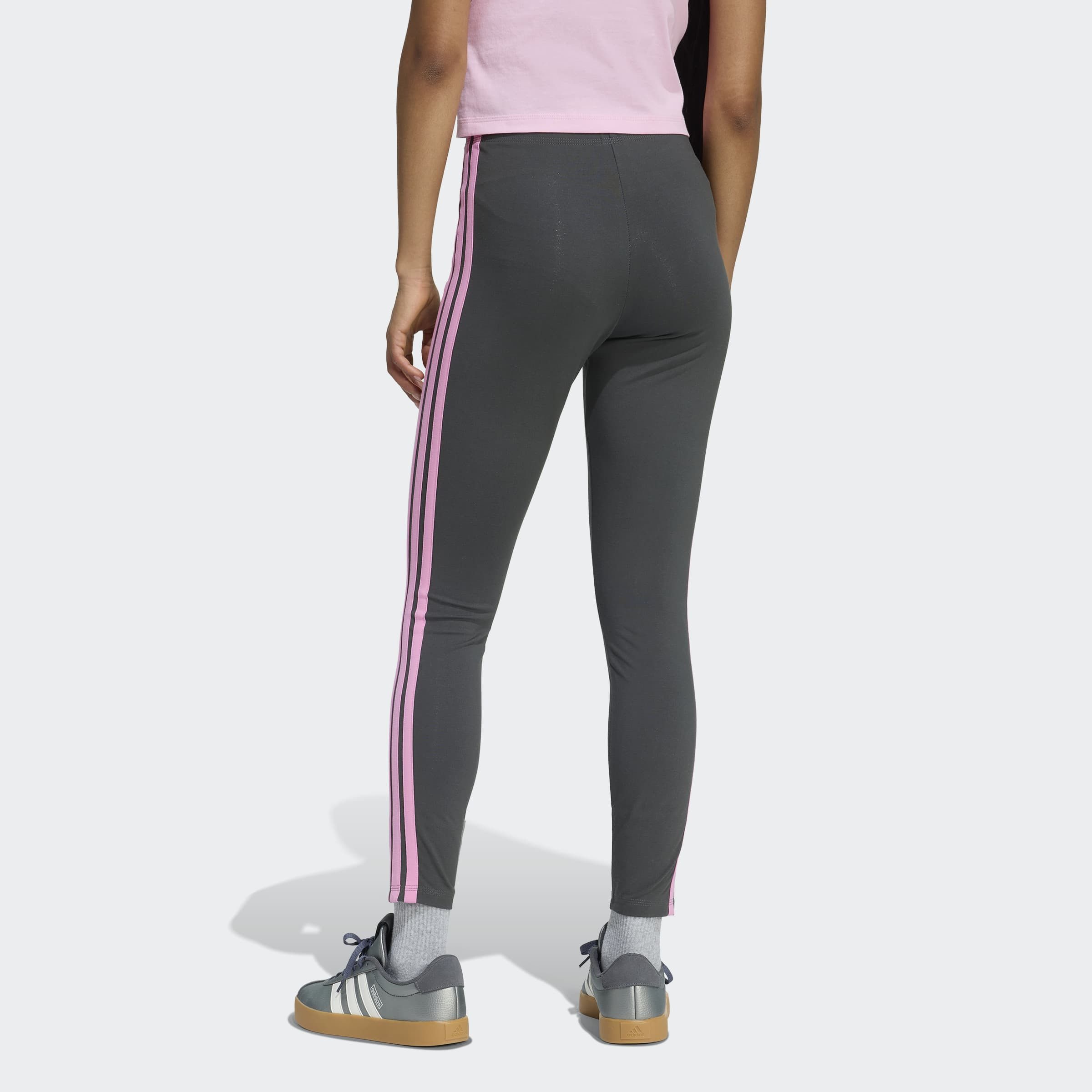 adidas Sportswear Trainingstights ESSENTIALS 3-STREIFEN COTTON sportlicher Look mit 3-Streifen, aus Baumwolle und Elasthan