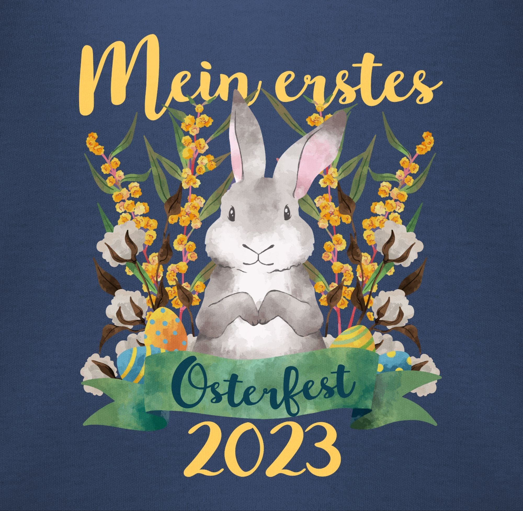 Shirtracer T-Shirt Mein erstes Osterfest 1 - Navy 2023 grün Blau Ostergeschenke