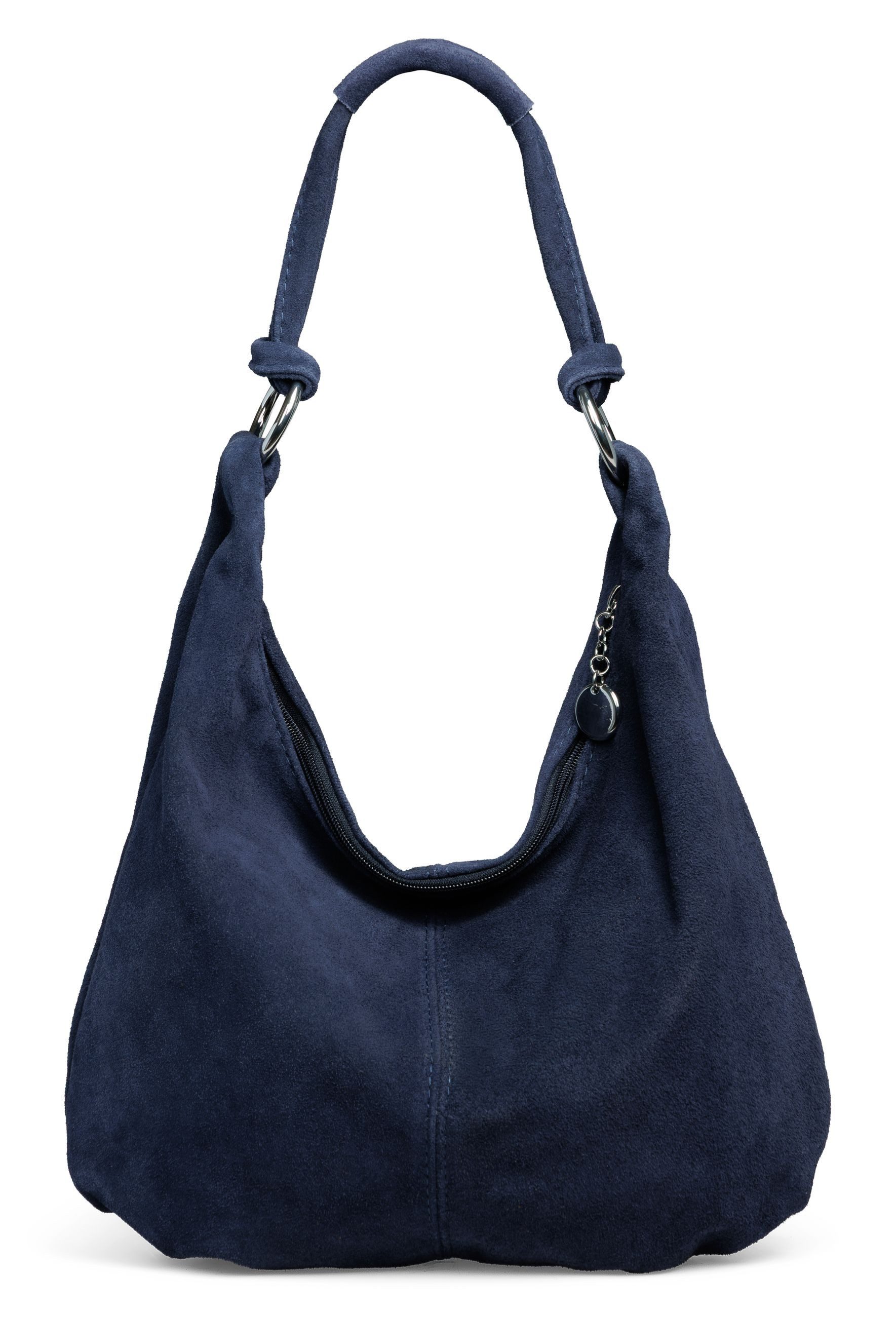 Schultertasche Wildleder Hobo Bag Damen Leder Shopper - PREMIUM LINE - Modell No.841