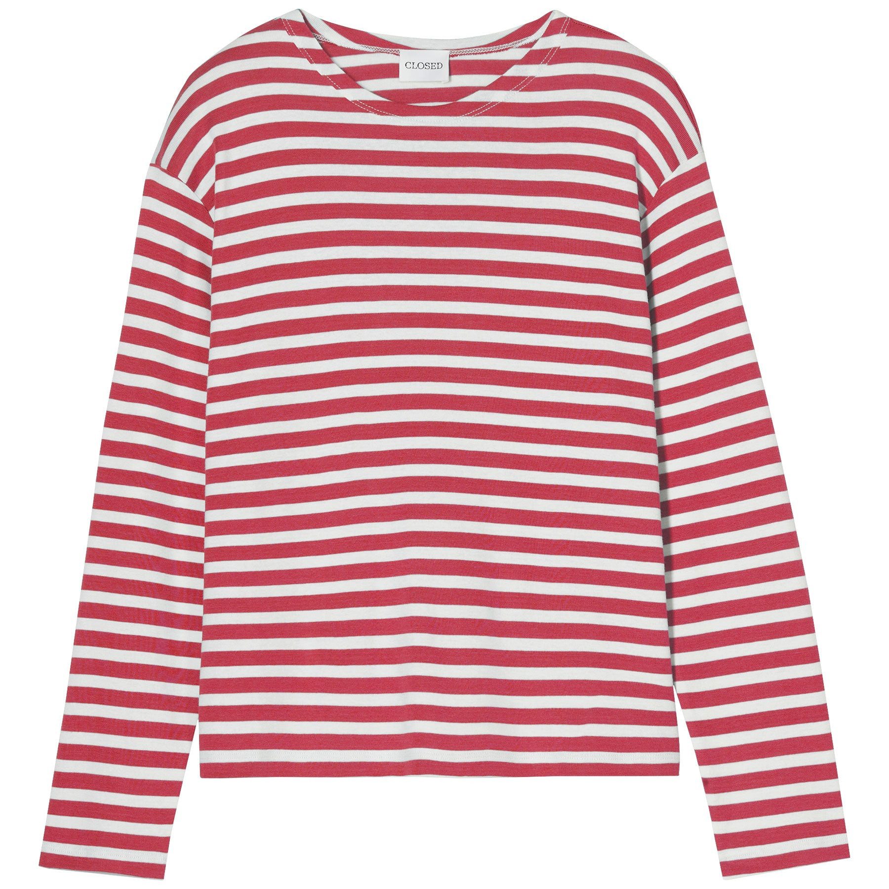 CLOSED Langarmshirt CLOSED Langarmshirt mit Baumwolle - Cherry Red