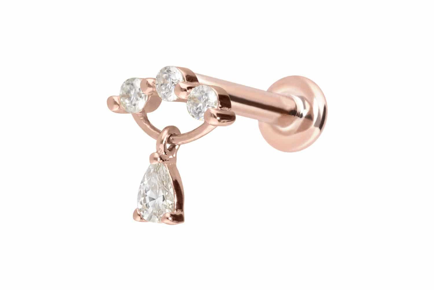 14 Karat-Roségoldfarben