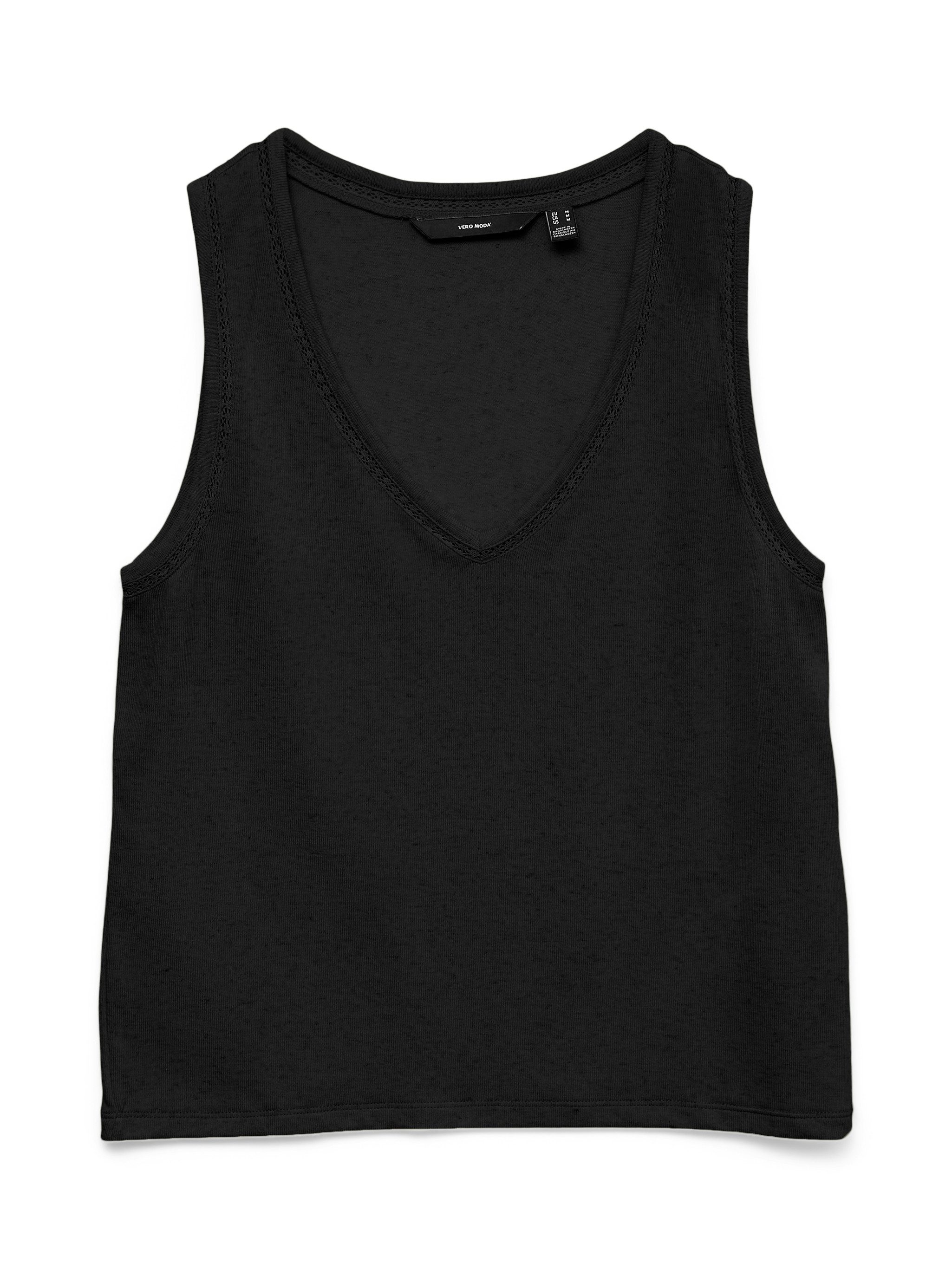Vero Moda Shirttop VMGINA LACE TANK TOP JRS NOOS Viskosemischung – Bild 5 von 5
