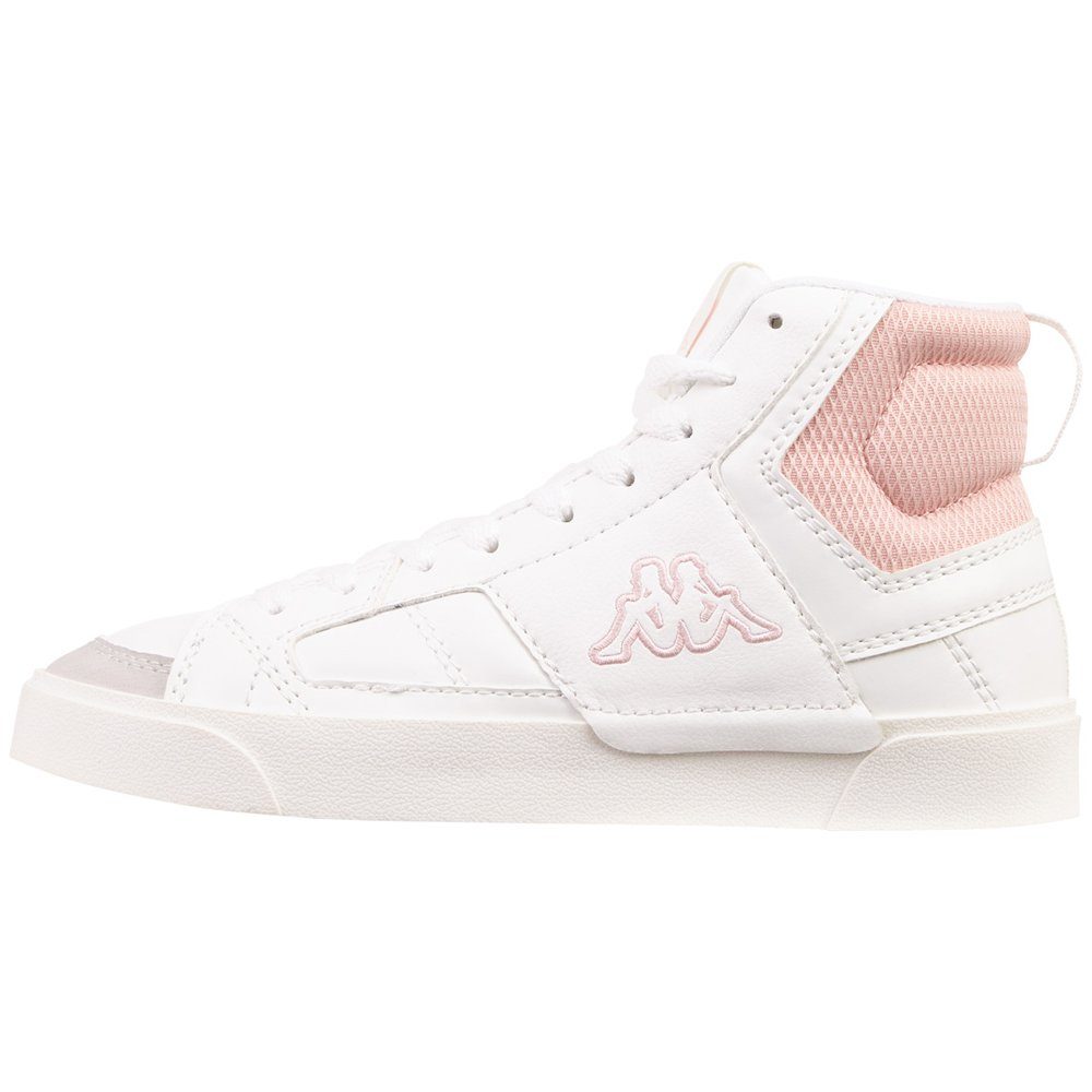 Kappa Sneaker - in spannendem Materialmix white-rosé