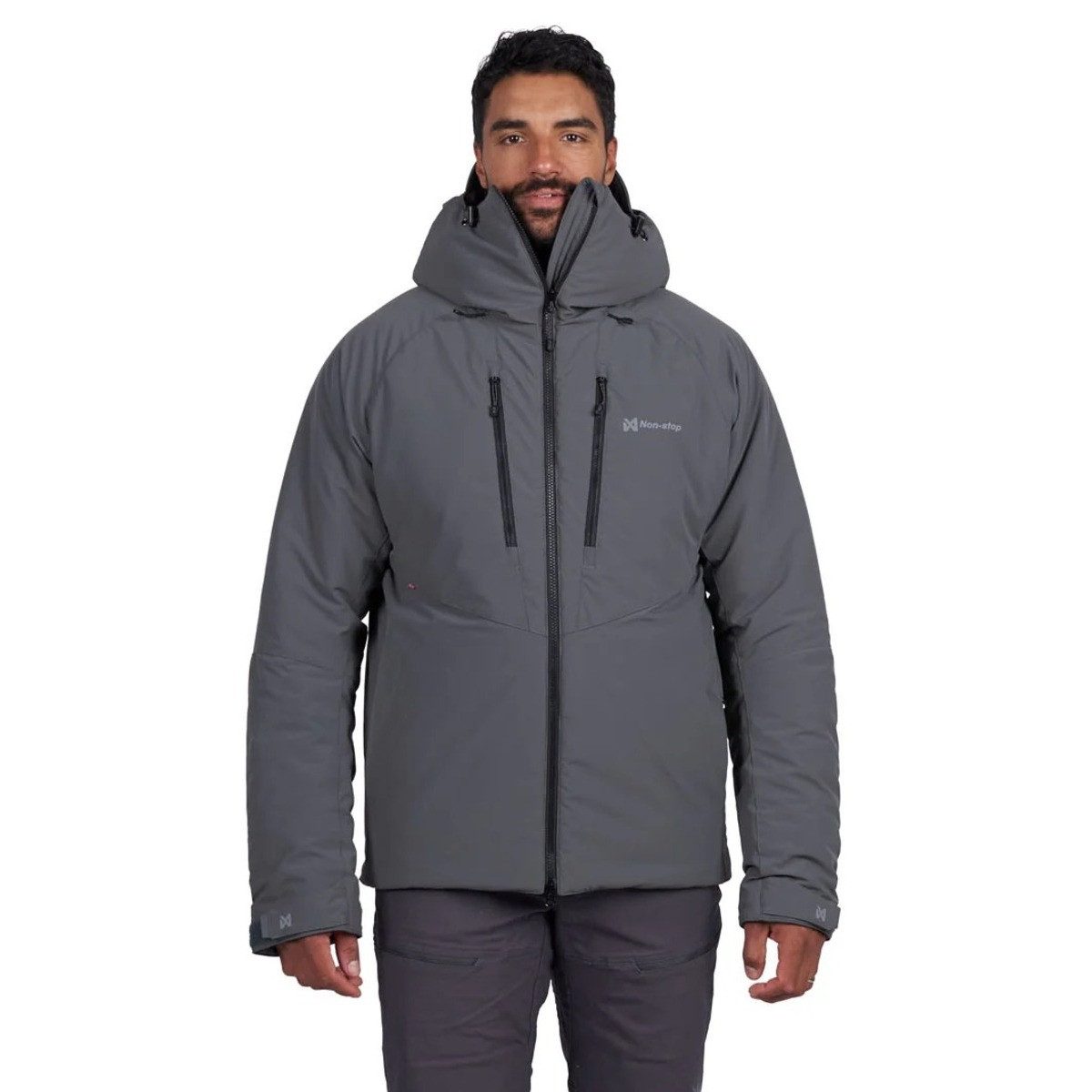 Non-stop dogwear Outdoorjacke Herren Jacke Trail Isolator+ Jacket dunkelgra günstig online kaufen