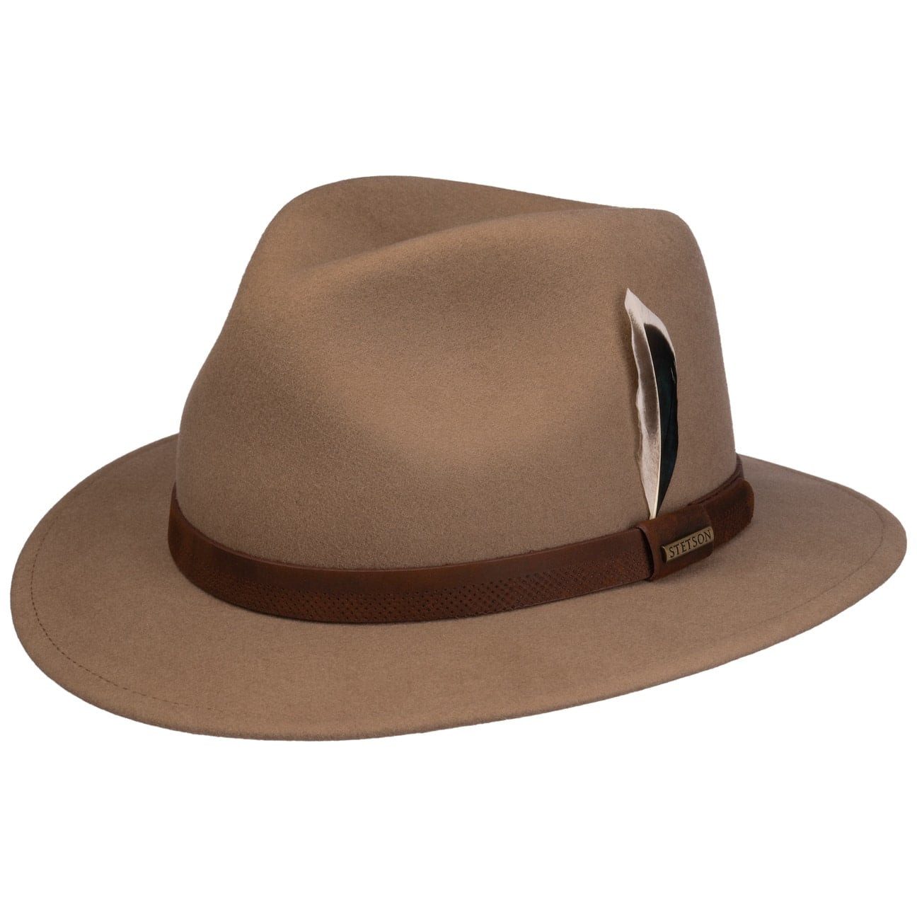 Stetson Filzhut (1-St) Wollfilzhut mit Lederband