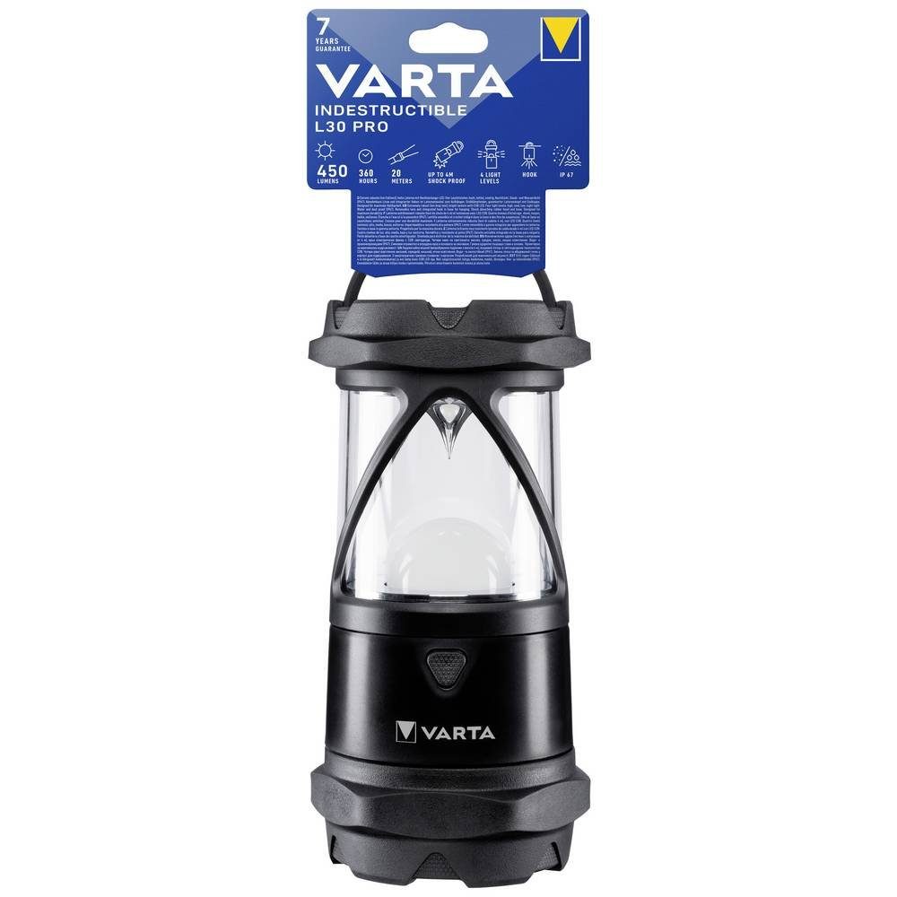 VARTA LED Laterne Indestructible L30 Pro 6AA ohne Batt 18761101111