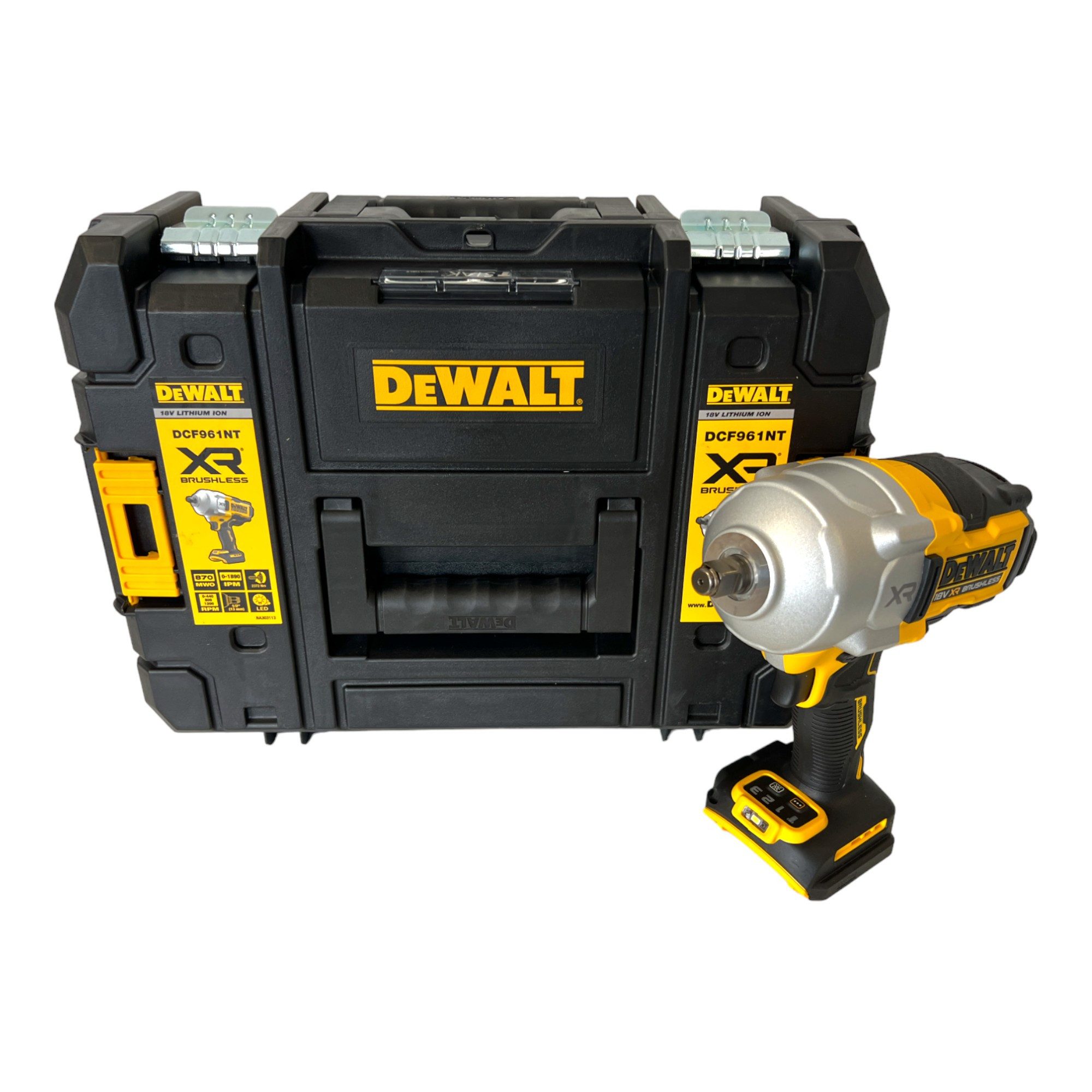 DeWalt Akku-Schlagschrauber DCF 961 NT 18V 1632Nm 1/2" + TSTAK Box - ohne Akku, ohne Ladegerät