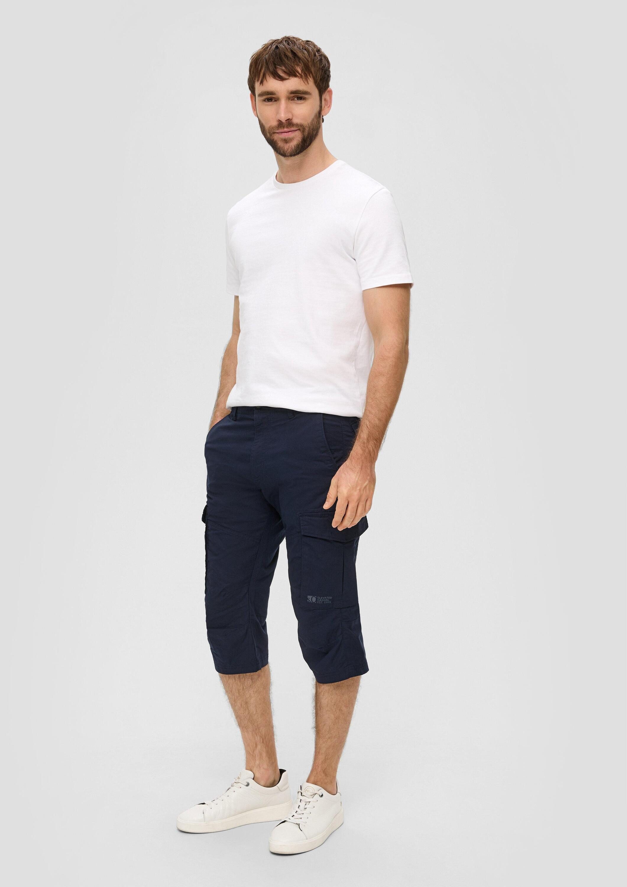 s.Oliver Shorts Bermuda FILE Cargo-Bermuda aus Baumwollstretch