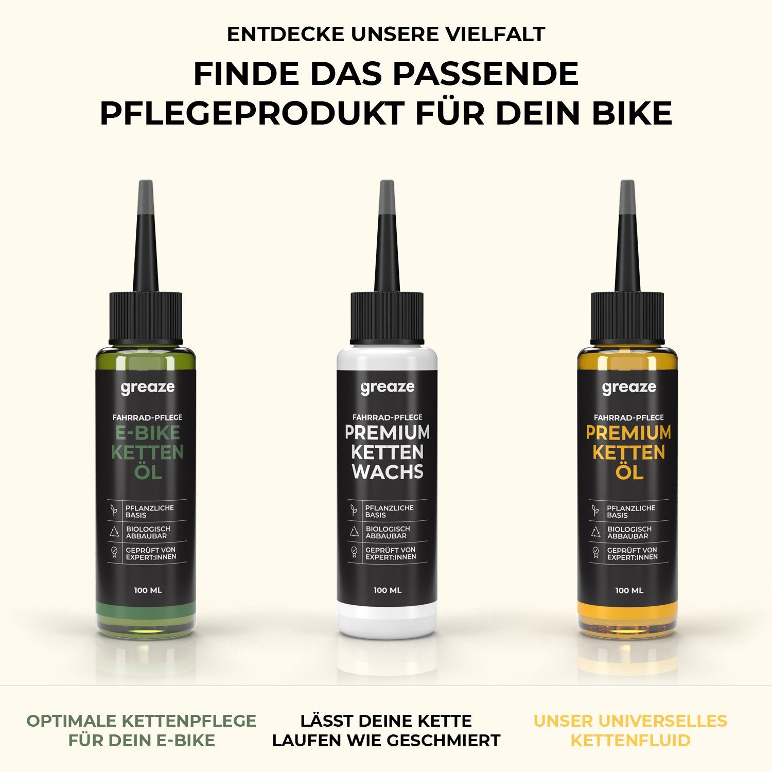 greaze Premium Kettenöl Fahrrad Kettenöl Fahrradketten Kettenpflege langlebiges nachhaltige