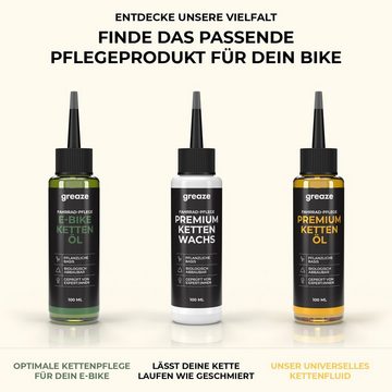 greaze Fahrradketten Premium Kettenöl nachhaltige Fahrrad Kettenpflege langlebiges Kettenöl
