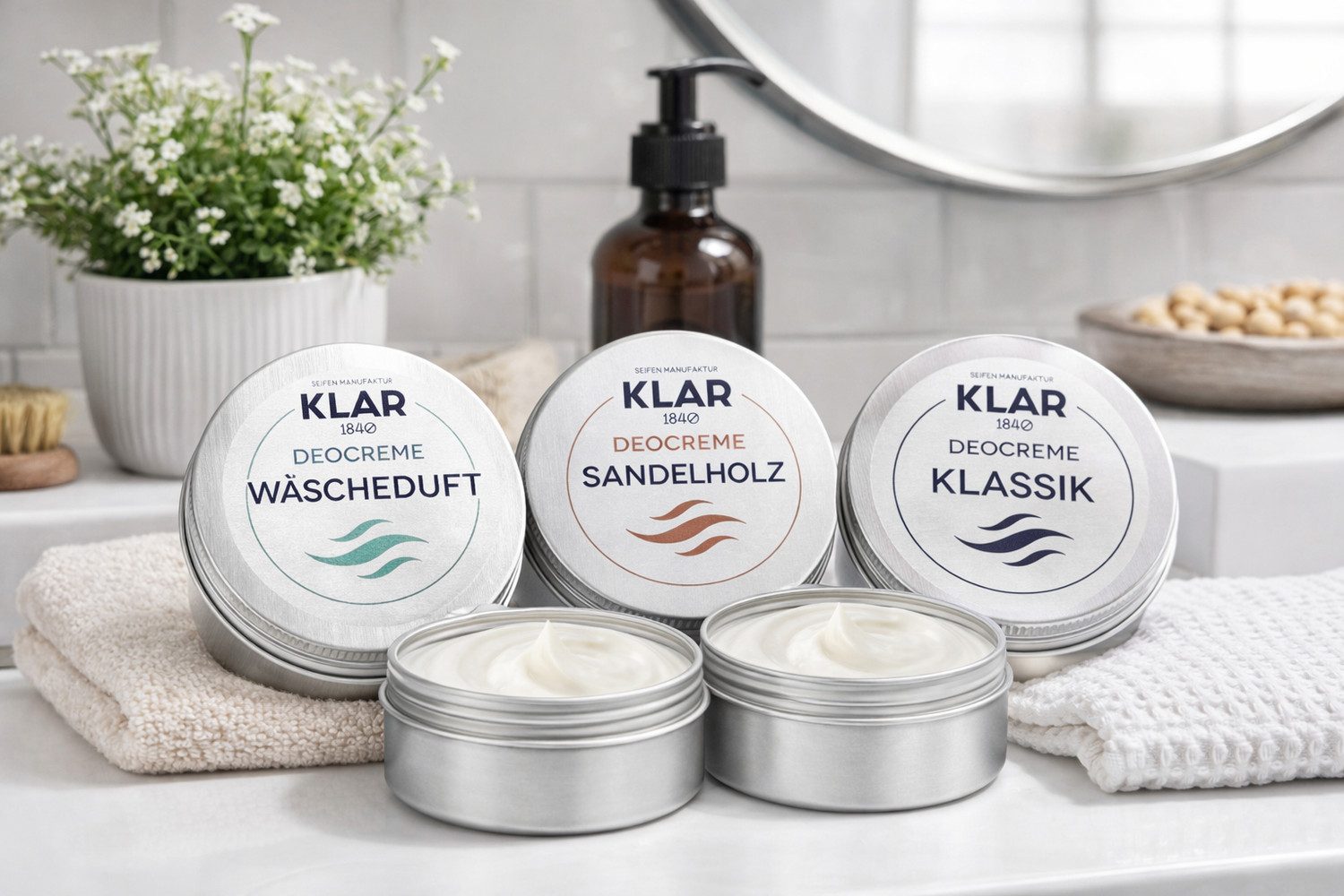 Klar Seife Deo-Creme Sandelholz, 1-tlg., Deocreme schützt und erfrischt 65 ml