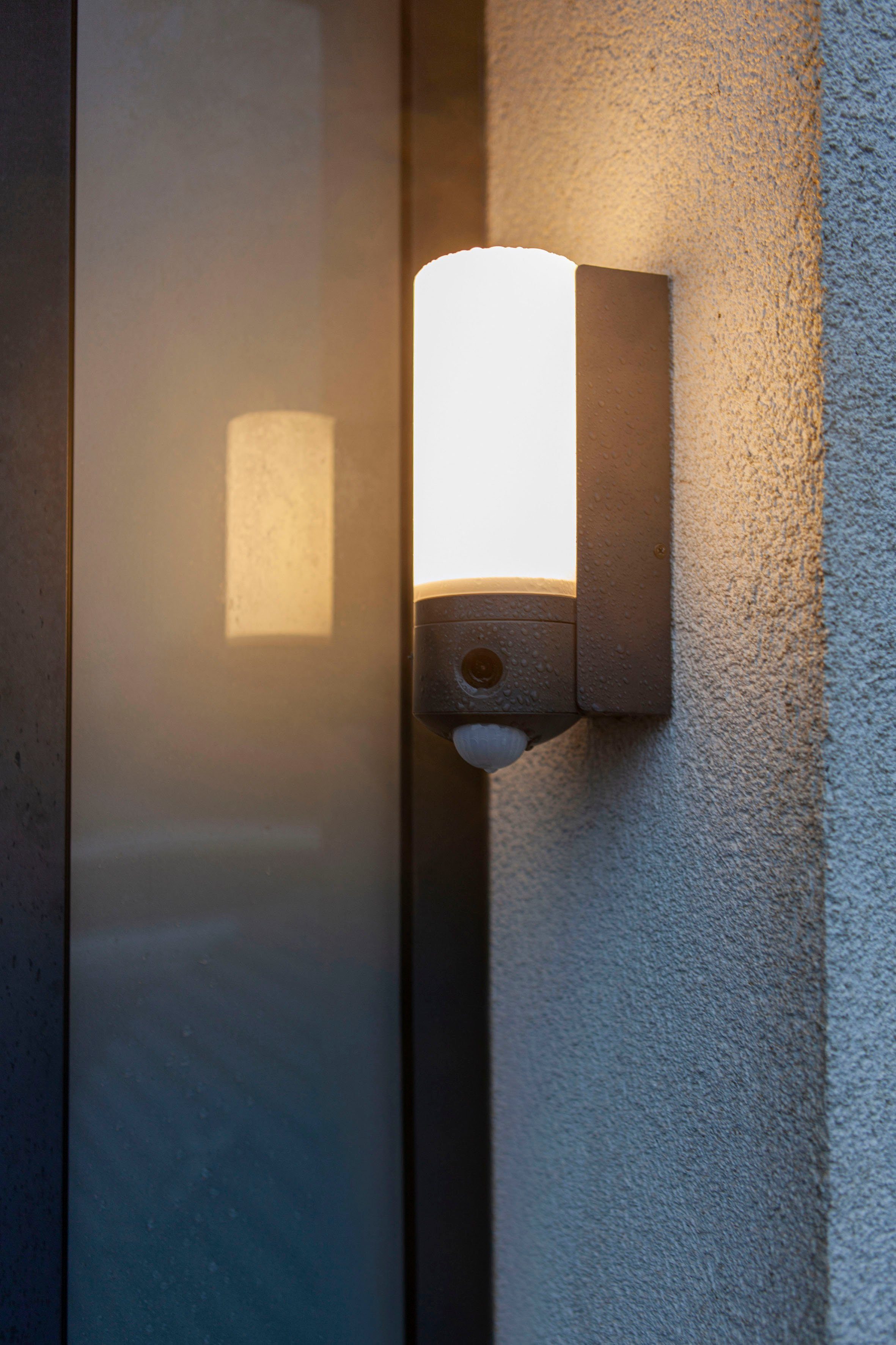 Smarte Smart-Home POLLUX, LED LUTEC integriert, LED-Leuchte Kameraleuchte fest