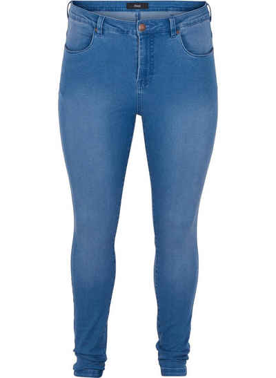 Zizzi Slim-fit-Jeans ZI-AMY LONG elastischer Baumwollstretch