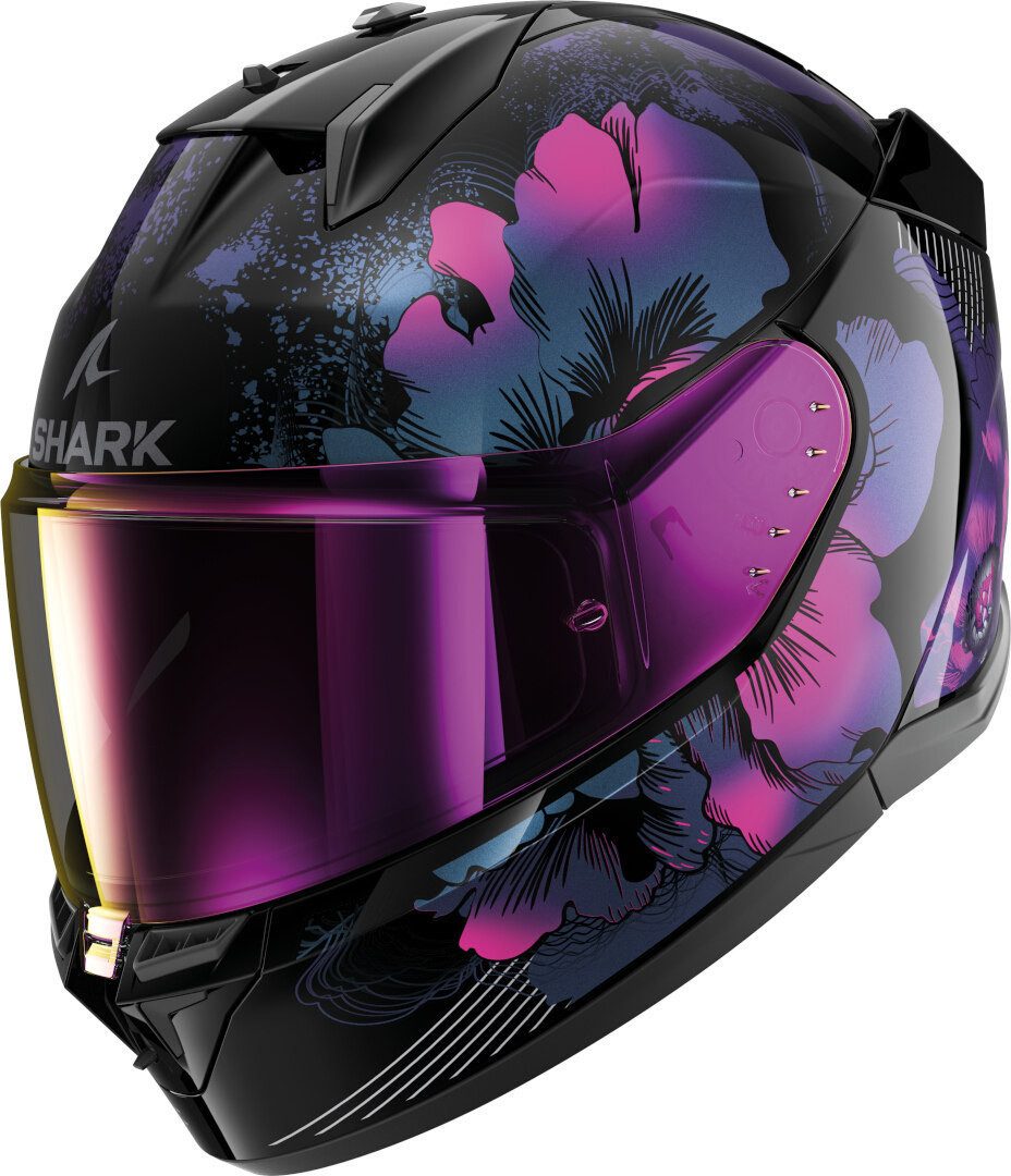 Shark Motorradhelm D-Skwal 3 Mayfer Helm, vorbereitet für Kommunikationssystem,geeignet für Brillenträger,P