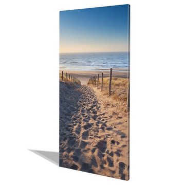 banjado Wandtafel Stahl Nordseestrand, (inkl. 4 Magnete, Stahlmagnettafel)