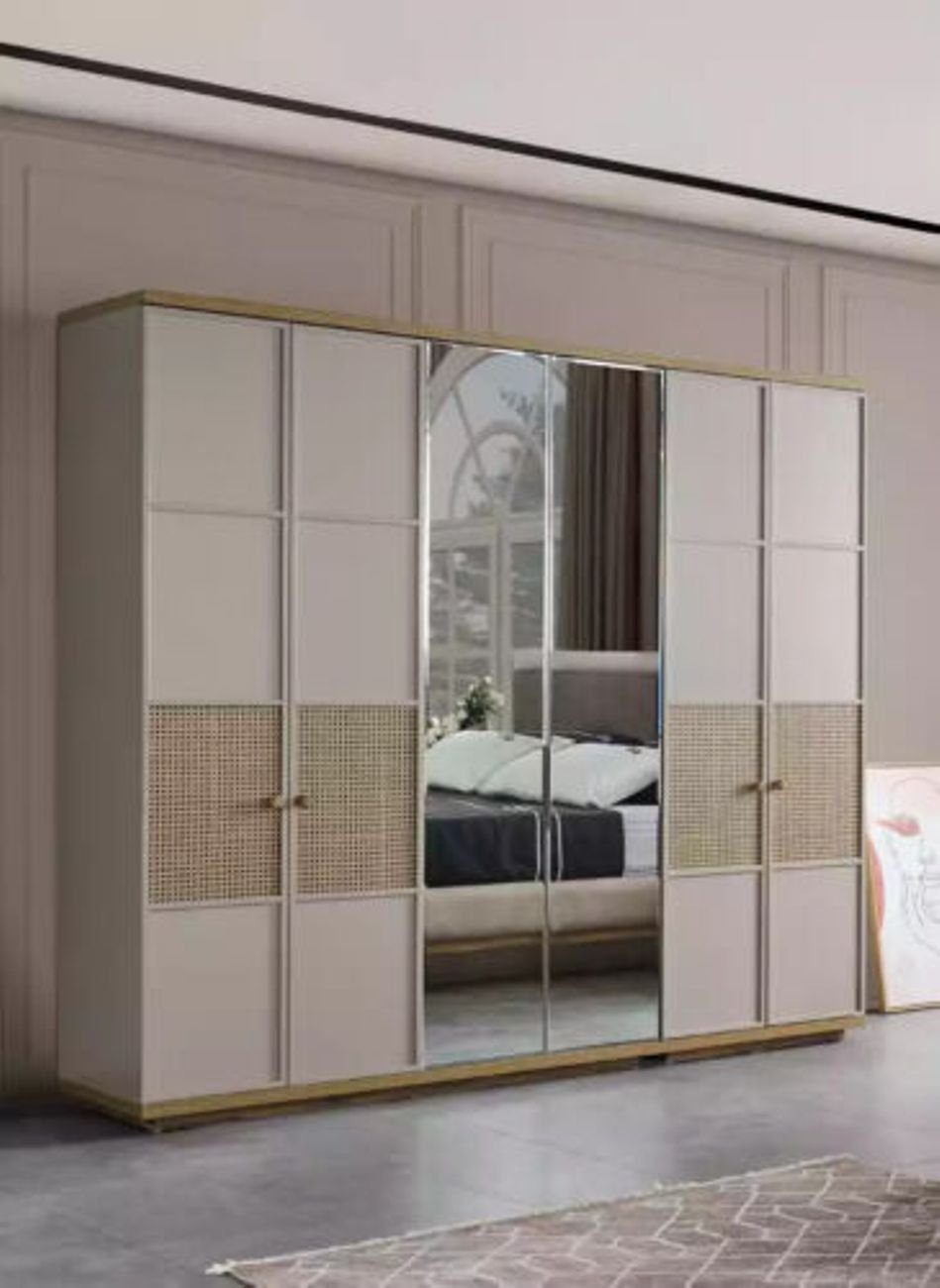 Klassisch Made Italy Luxus Schrank (1-St) JVmoebel in Kleiderschrank Holzschrank Schlafzimmer Kleiderschrank