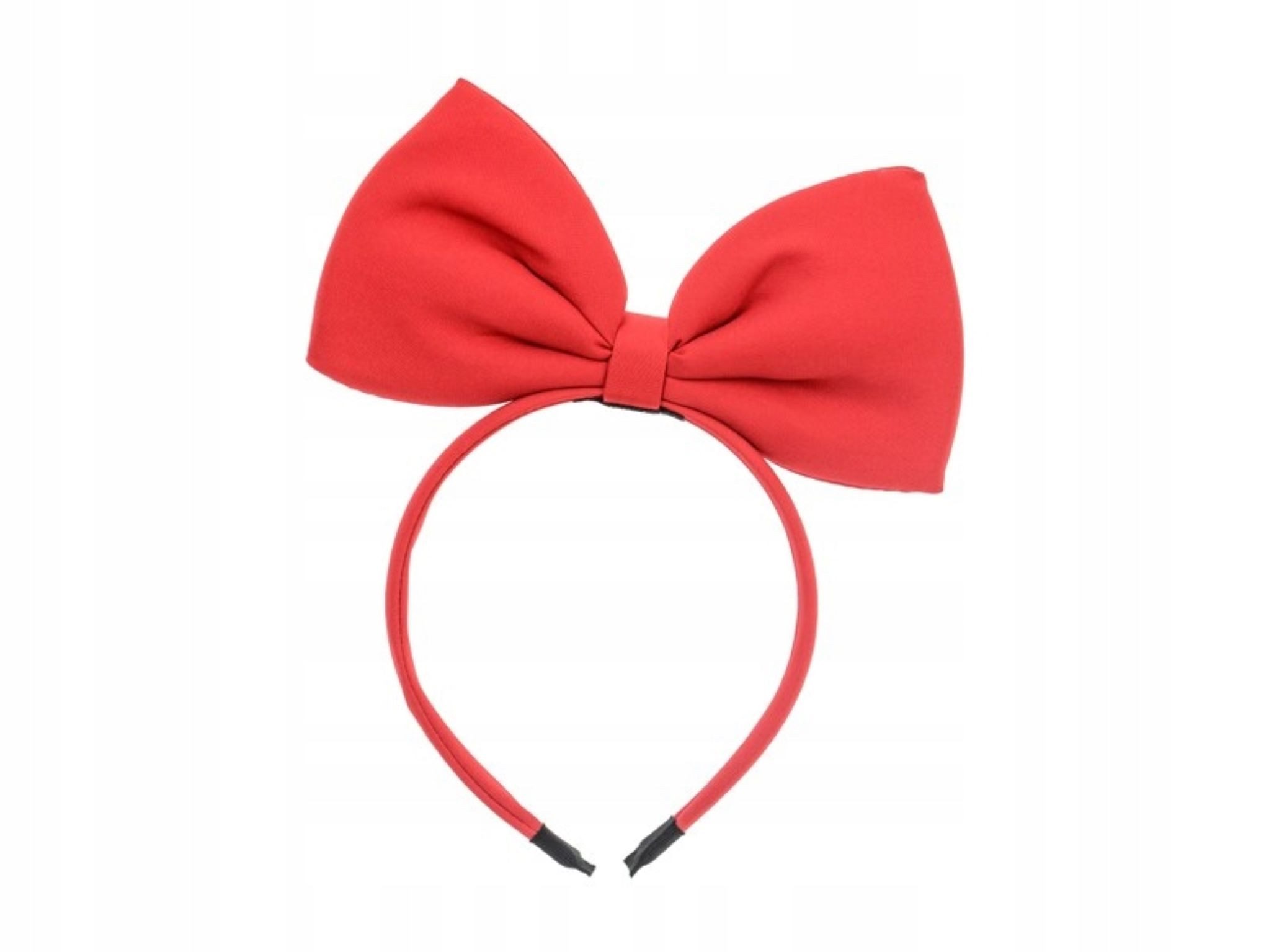 partydeco Haarband Rote Weihnachts-Schleife Haarband für Kinder, 18x21 cm