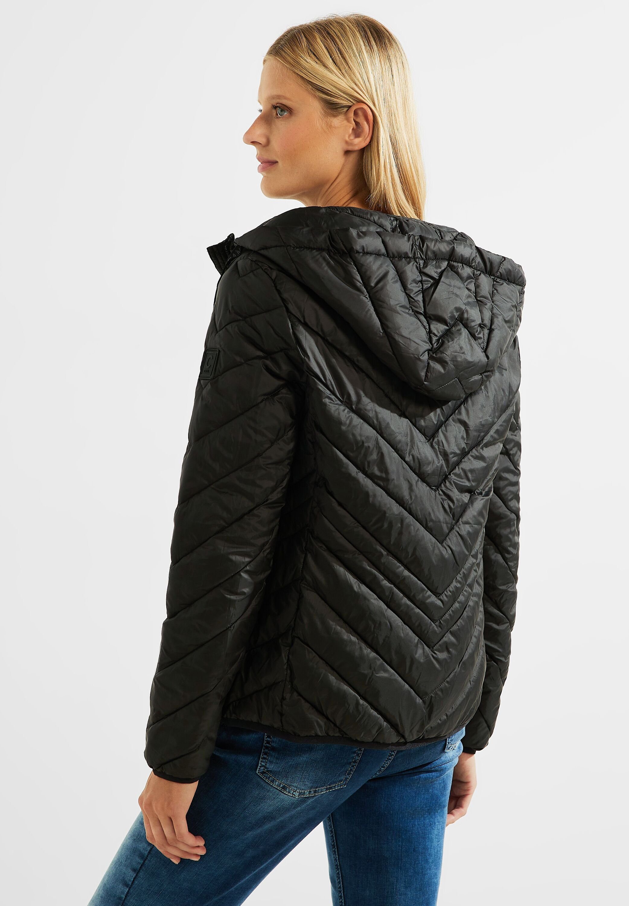 black Allwetterjacke Steppjacke Cecil