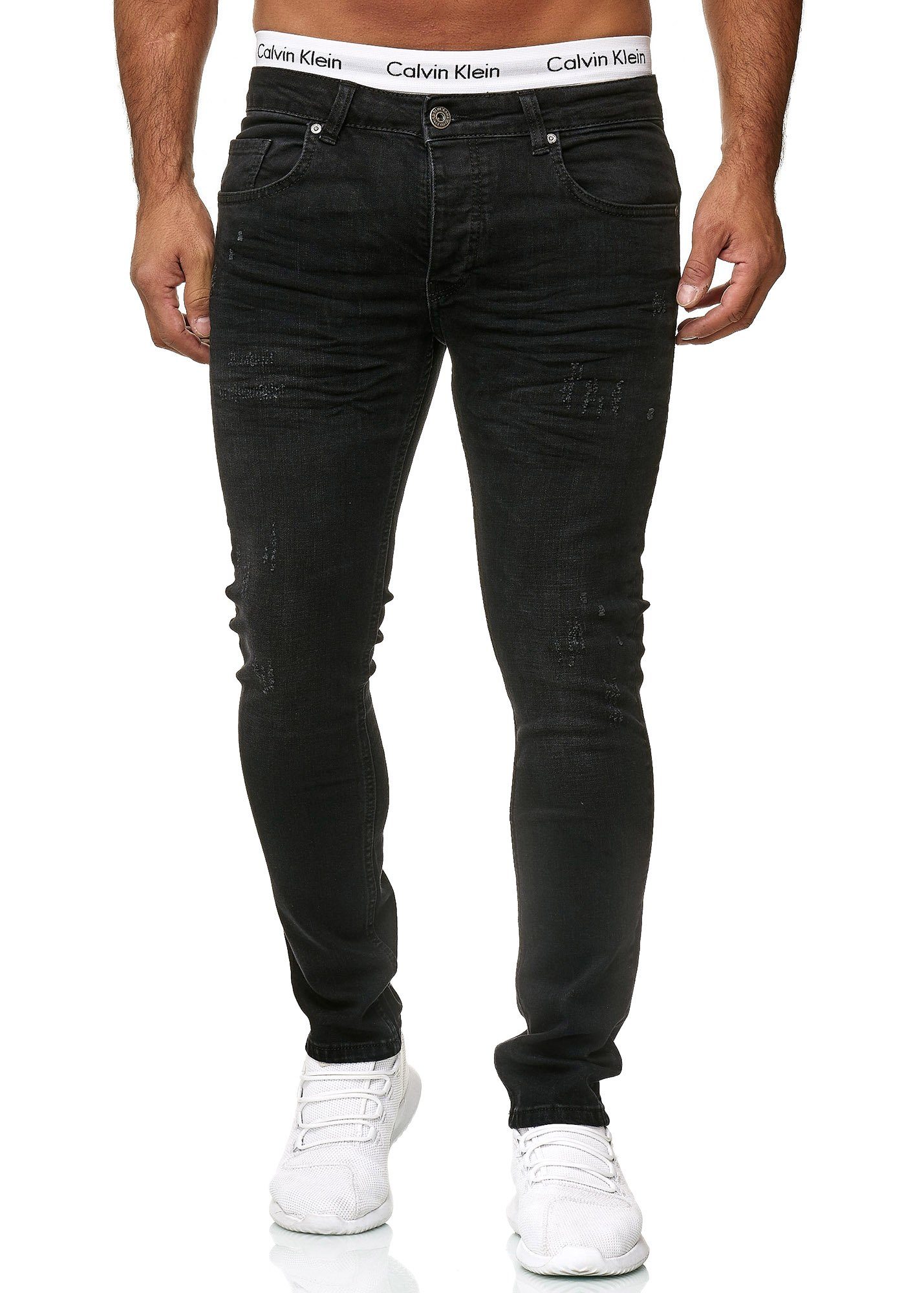 Midnight Basic Code47 Herren Hose Skinny Black Designer Code47 Jeans Regular Skinny-fit-Jeans Jeanshose 603 Used Fit