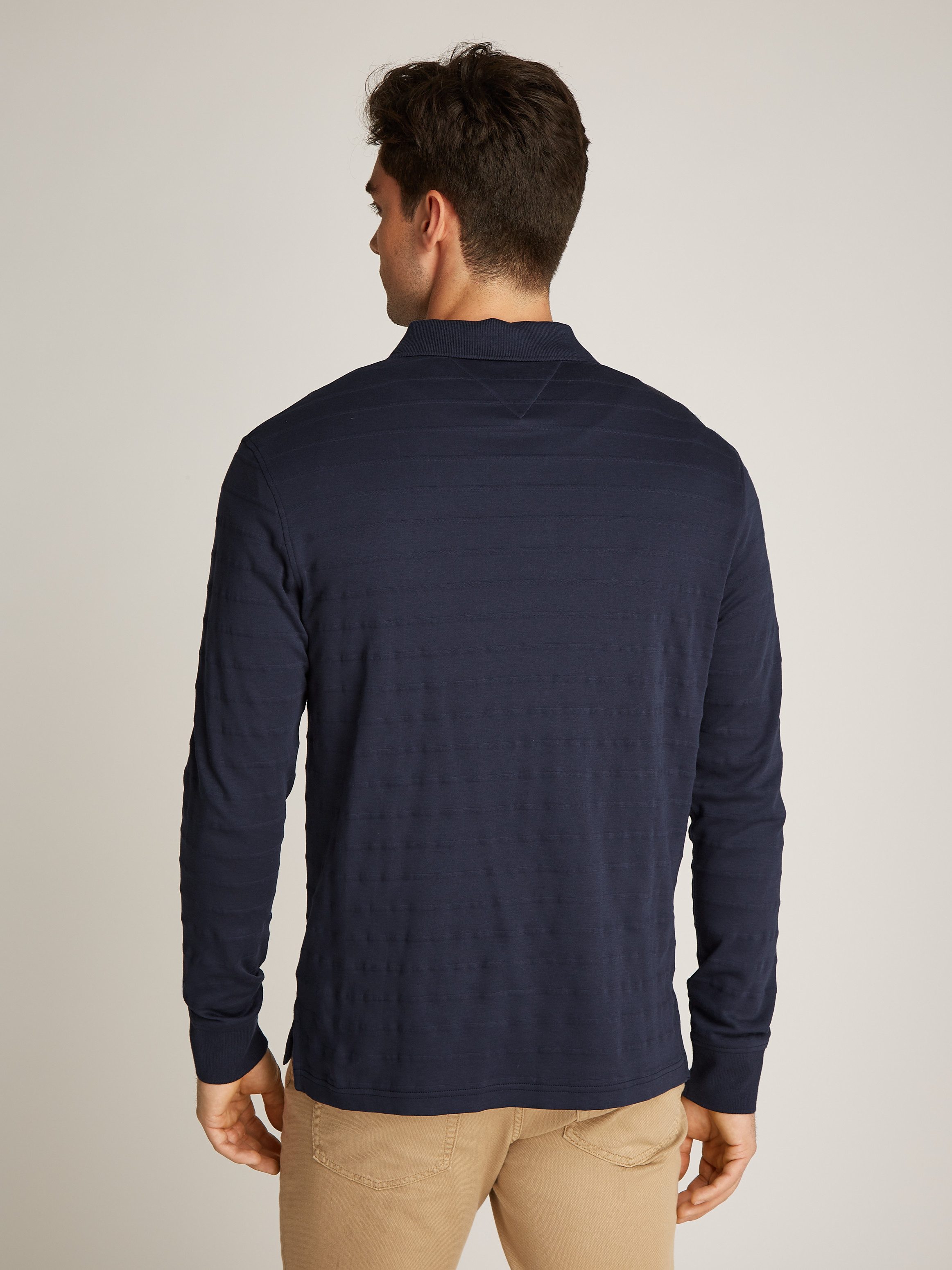 Tommy Hilfiger Langarm-Poloshirt MERC JACQUARD STRIPE günstig online kaufen
