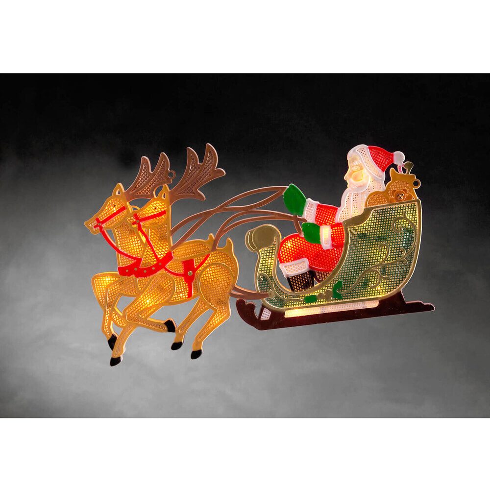 KONSTSMIDE Beleuchtetes Fensterbild 20-flammig, Kunststoff, warmweiß, 1lm, günstig online kaufen