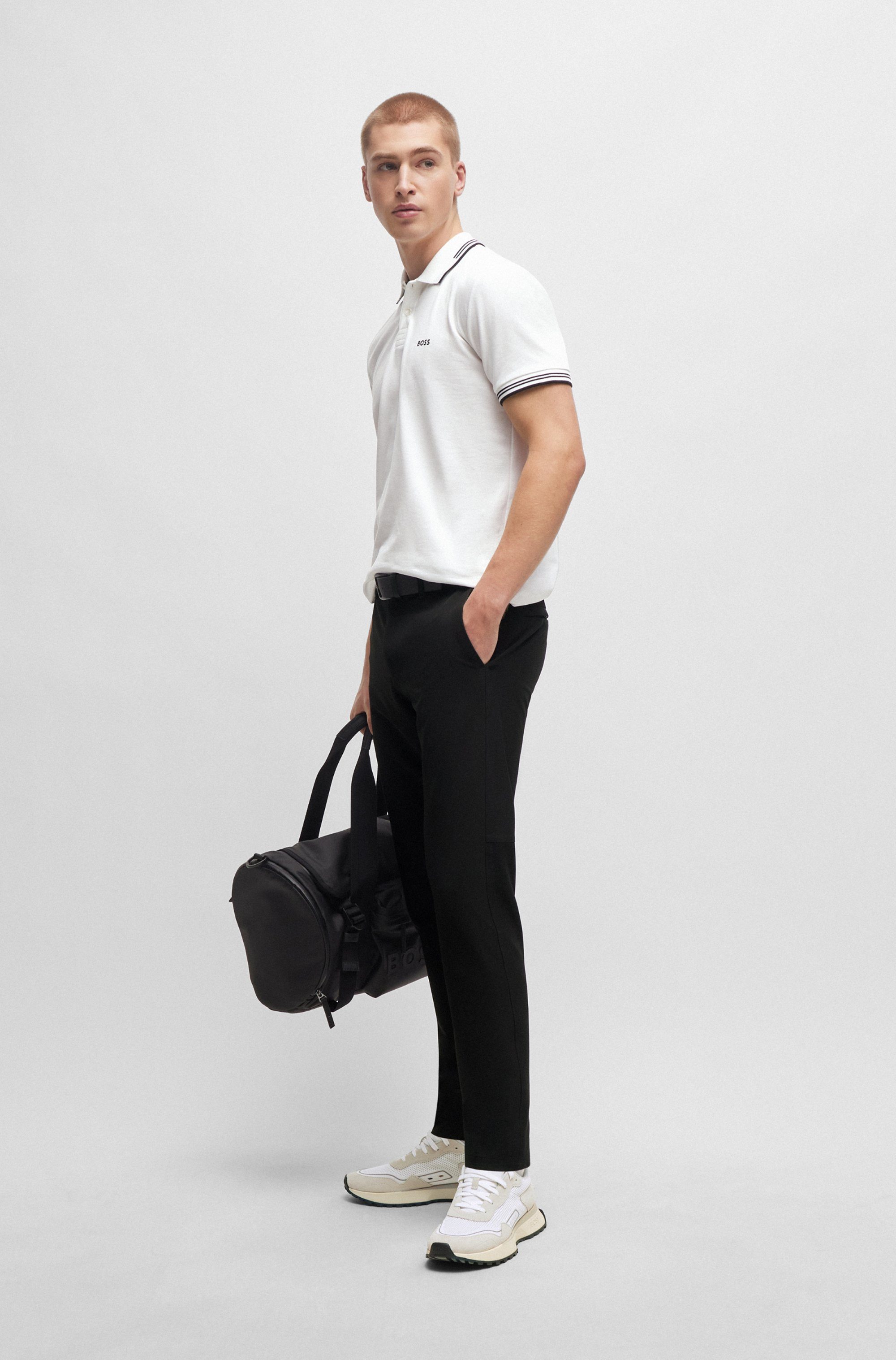 BOSS GREEN Poloshirt Paul Slim Fit Stretch-Baumwoll-Pique mit Polokragen – Bild 4 von 5