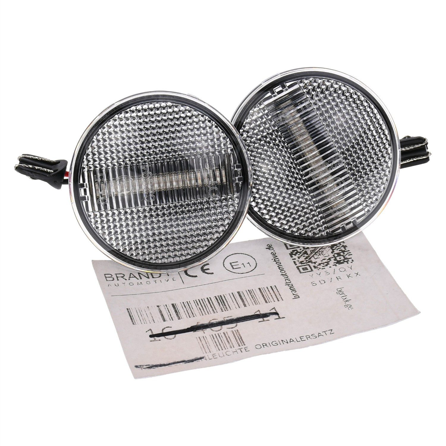 BRANDT AUTOMOTIVE KFZ-Ersatzleuchte Auto Seitenblinker Set LED Kotflügel Blinker + Kabel Weiss, für Land Rover Range Rover III L322 (02-12)