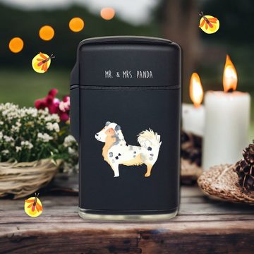 Mr. & Mrs. Panda Feuerzeug Hund Australien Shepherd - Schwarz - Geschenk, Familienhund, Haustier (1-St), Einzigartiges Design