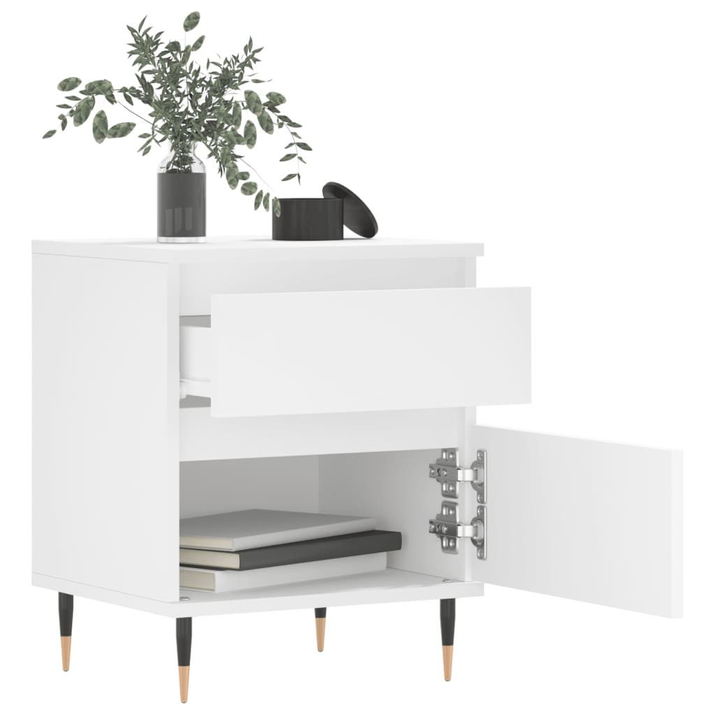 vidaXL Nachttisch Nachttisch Weiß 40x35x50 cm günstig online kaufen