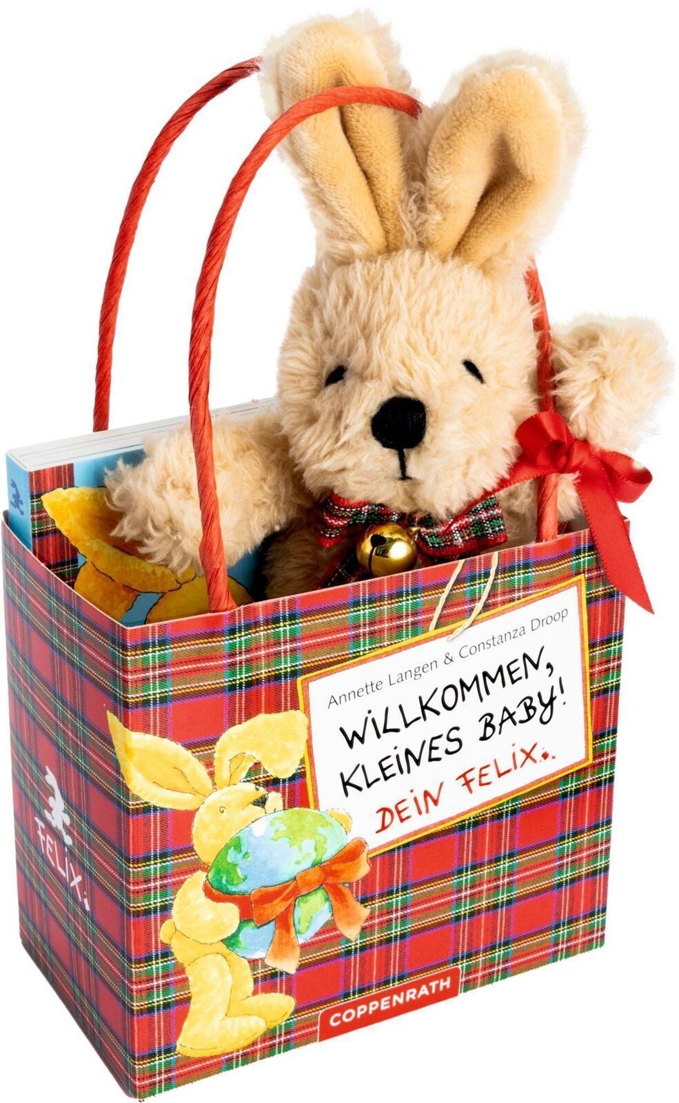 COPPENRATH DIE SPIEGELBURG Neugeborenen-Geschenkset Willkommen, kleines Baby ! Dein Felix 17 cm