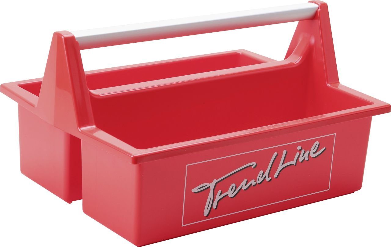 Trend Line Werkzeugkoffer TrendLine Tragekasten rot unbestückt 40 x 29 cm