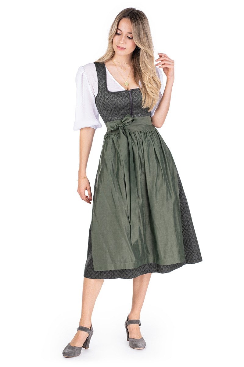 Spieth & Wensky Dirndl Dirndl lang 2tlg. - HEILBACH - dunkelgrün