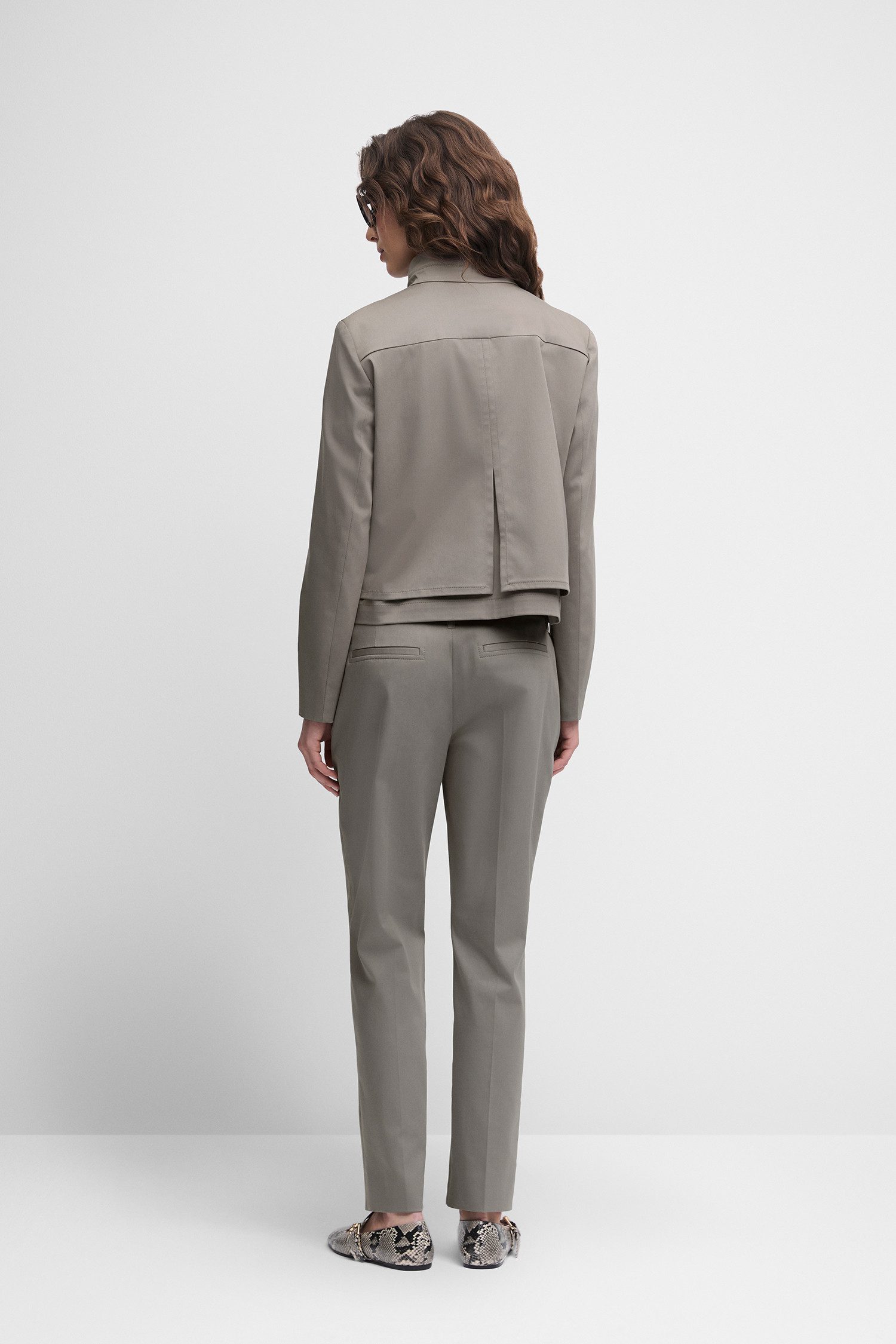 Cinque Kurzblazer CILOKA Stehkragen und doppelreihige Knopfleiste, Regular Fit