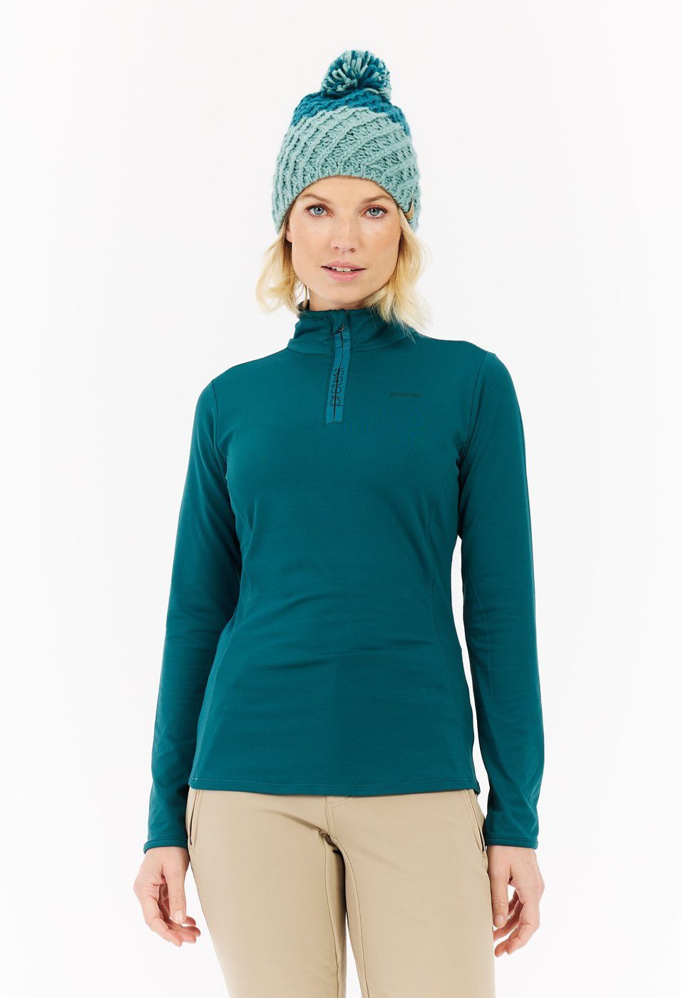 Protest Fleecepullover REFABRIZ 1/4 zip top Rainstorm Blue