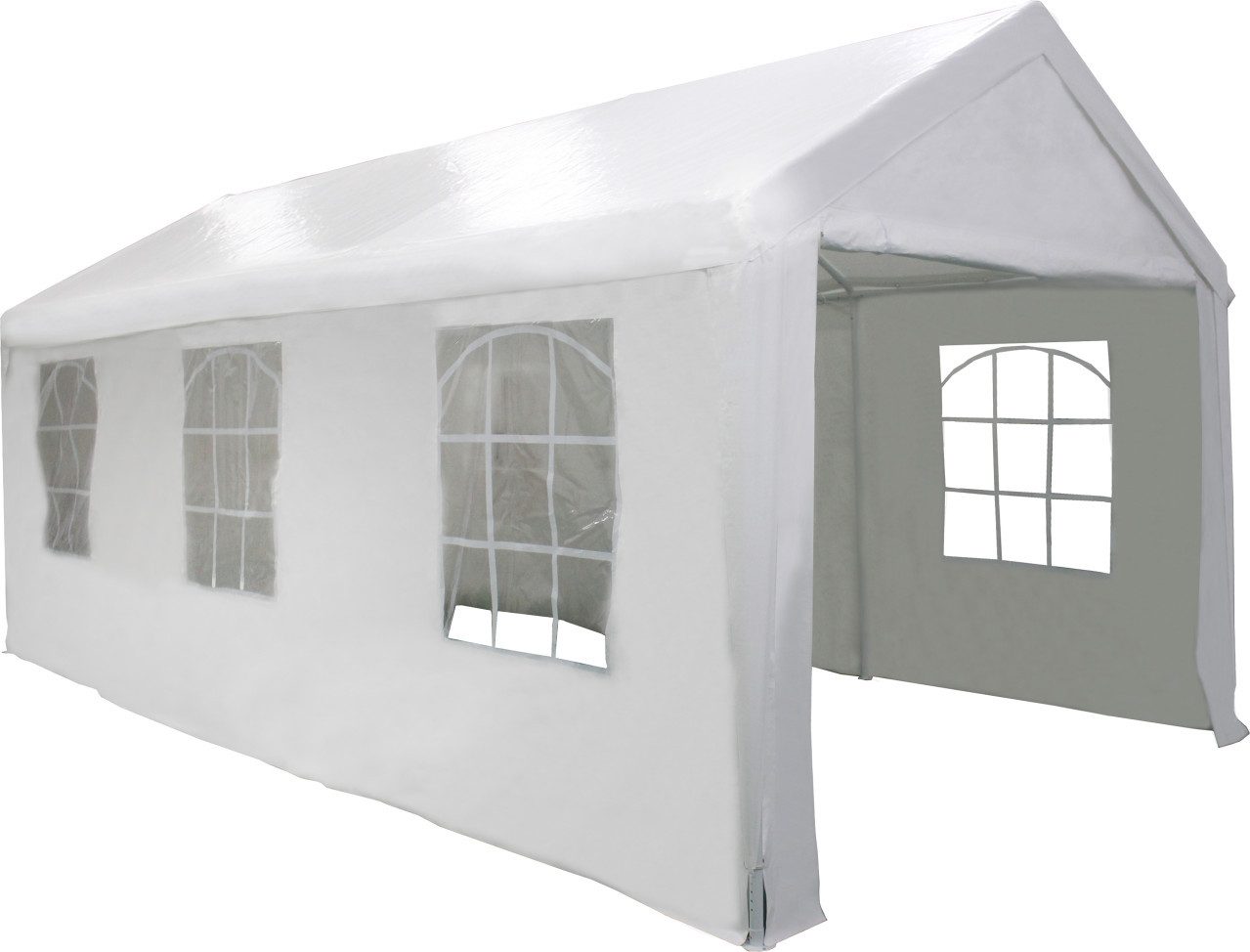 Primaster Pavillon Primaster Großraumzelt 400 x 800 cm weiß